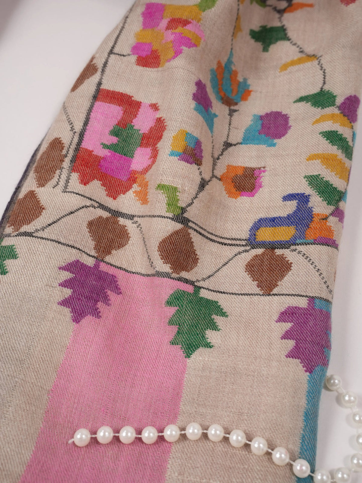 Kani Handwoven Original Pashmina Shawl for a Heritage Look Shahkaar.com