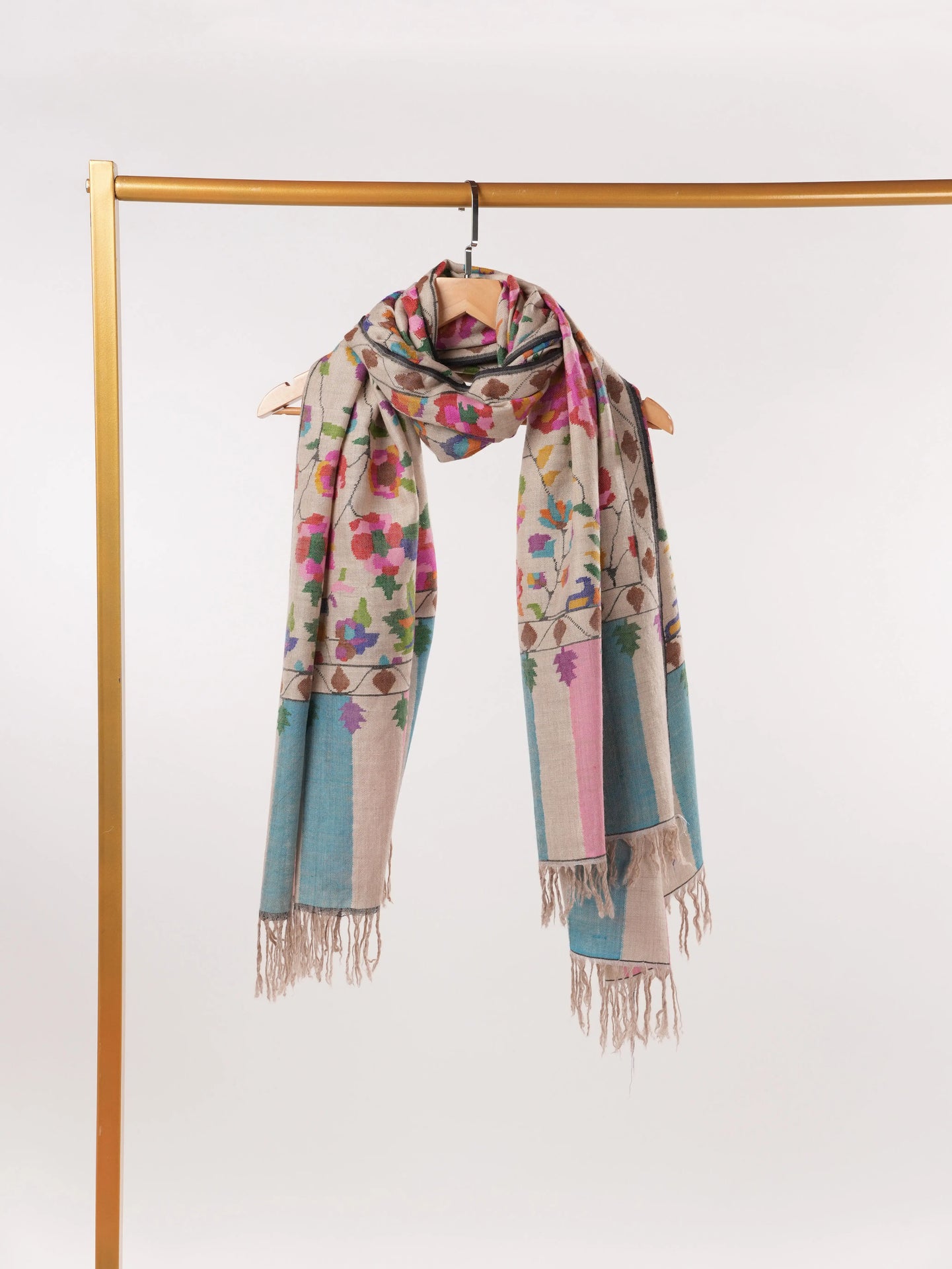Kani Handwoven Original Pashmina Shawl for a Heritage Look Shahkaar.com