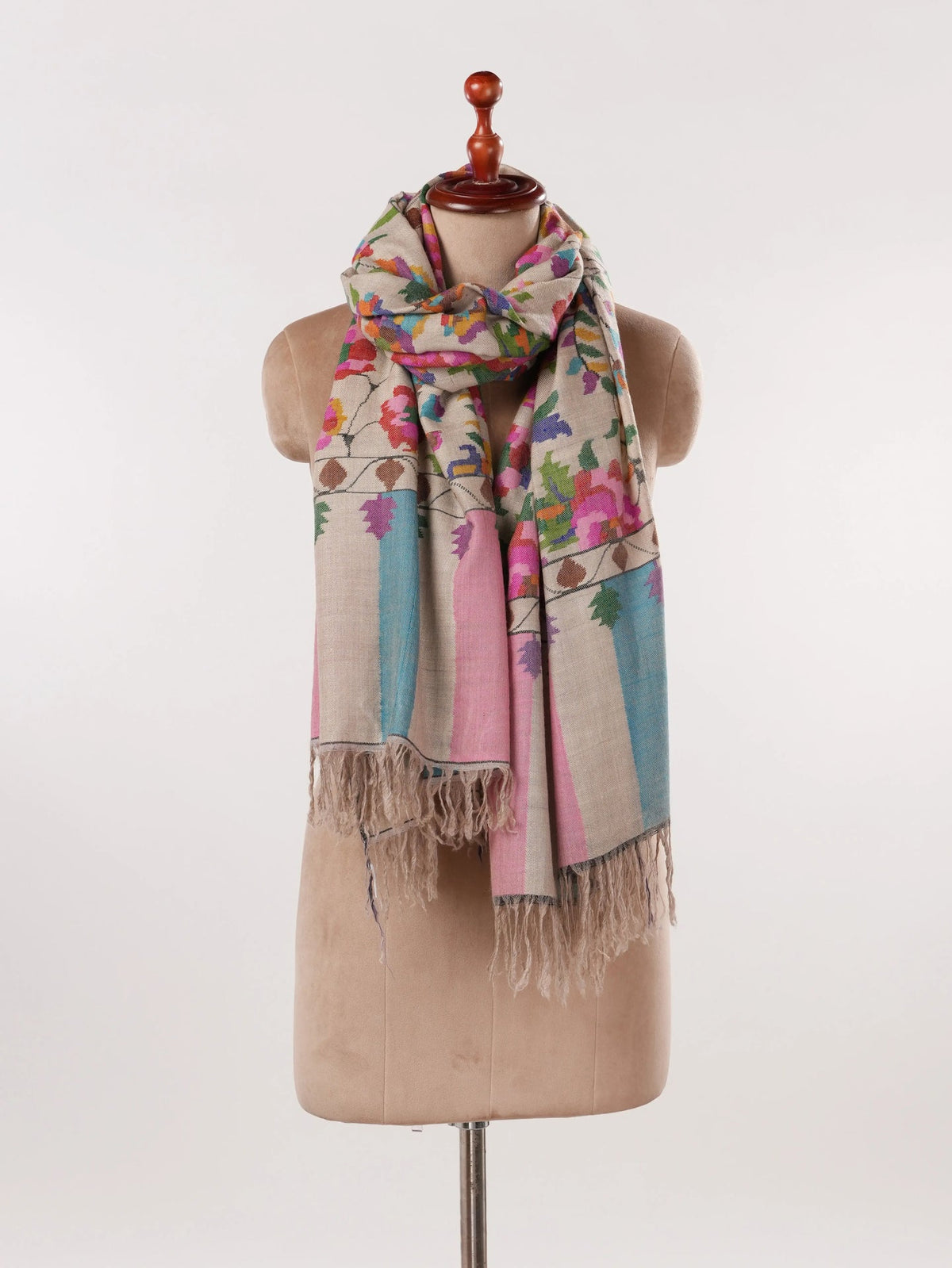 Kani Handwoven Original Pashmina Shawl for a Heritage Look Shahkaar.com