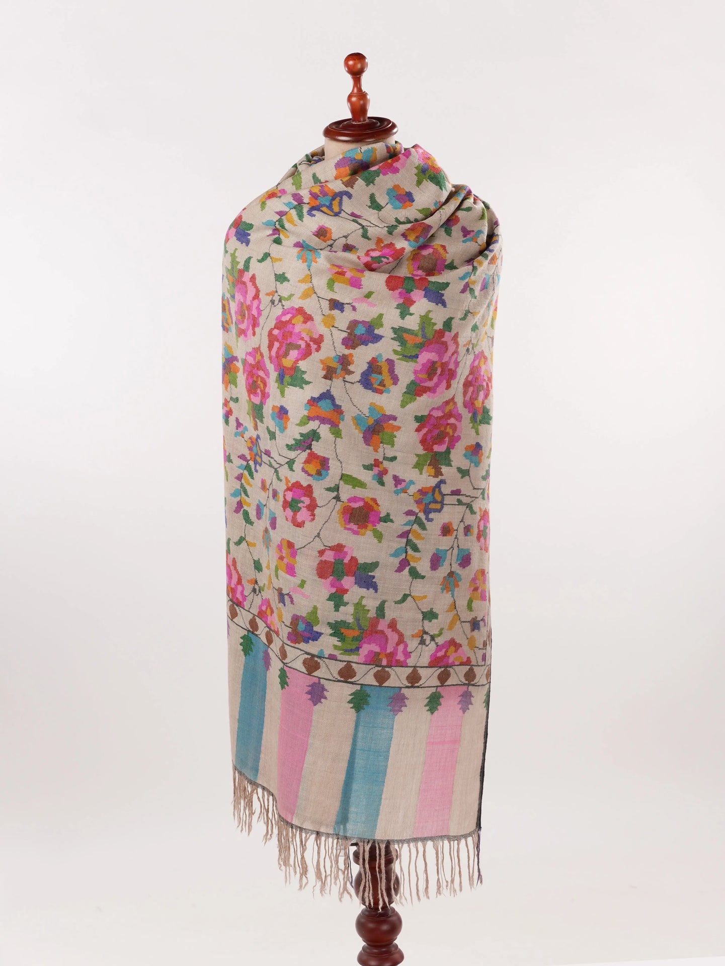 Kani Handwoven Original Pashmina Shawl for a Heritage Look Shahkaar.com