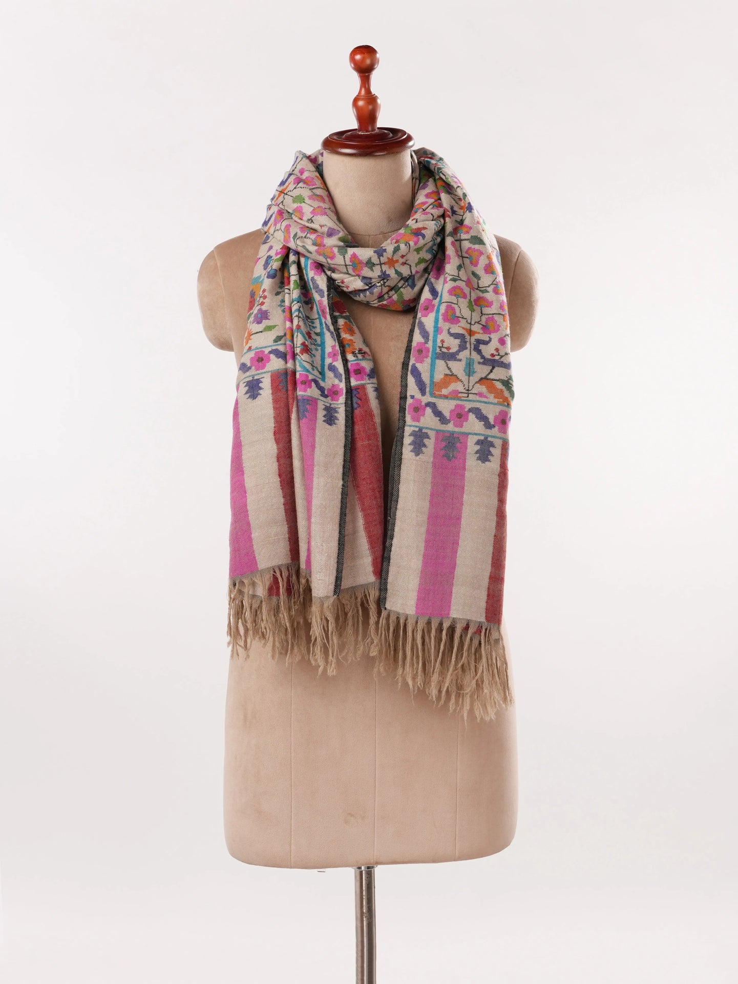 Kani Elegant Handwoven Pashmina Dress Shawl Shahkaar.com