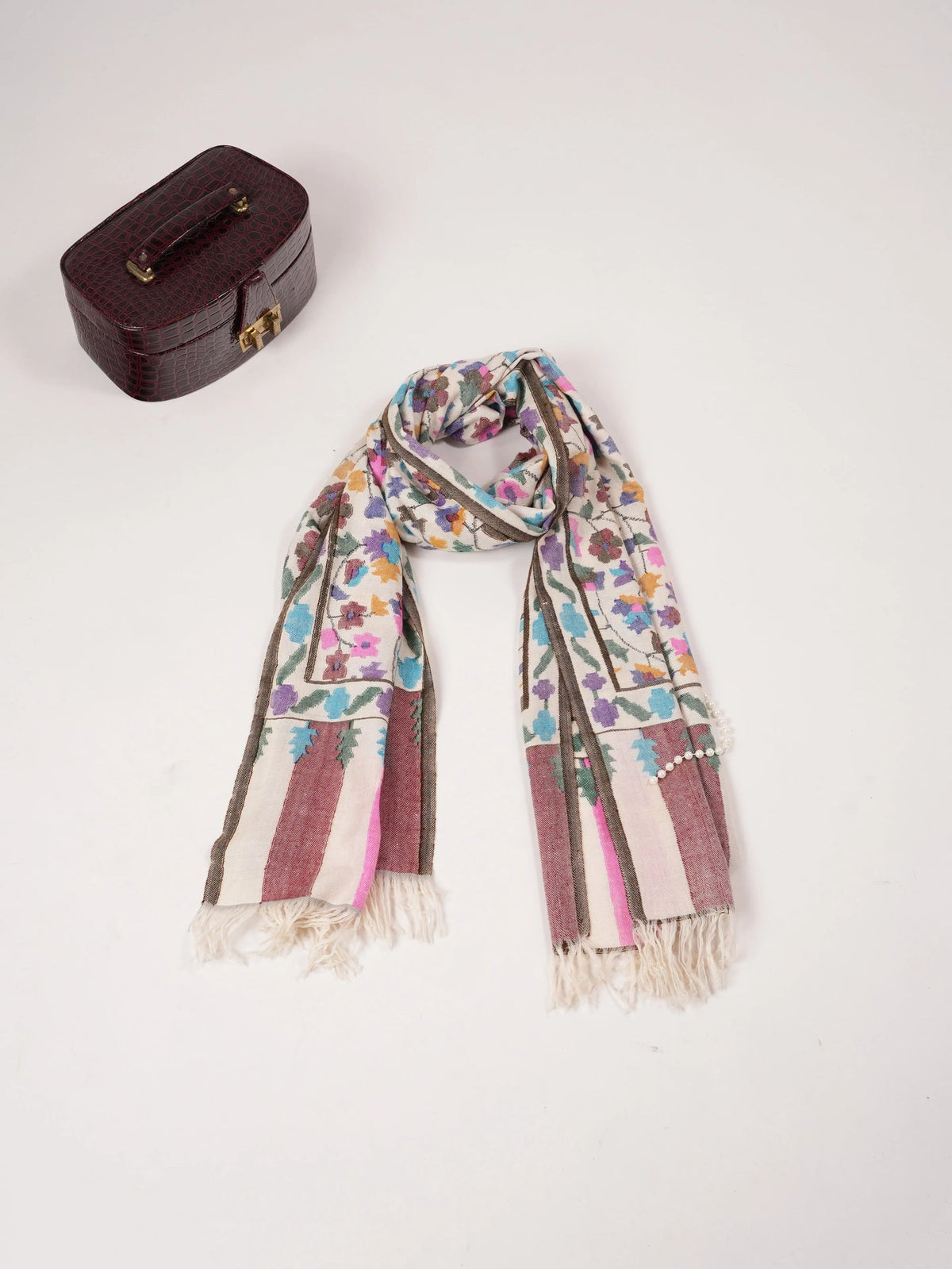 Kani Handwoven Soft Cashmere Scarf Shahkaar.com