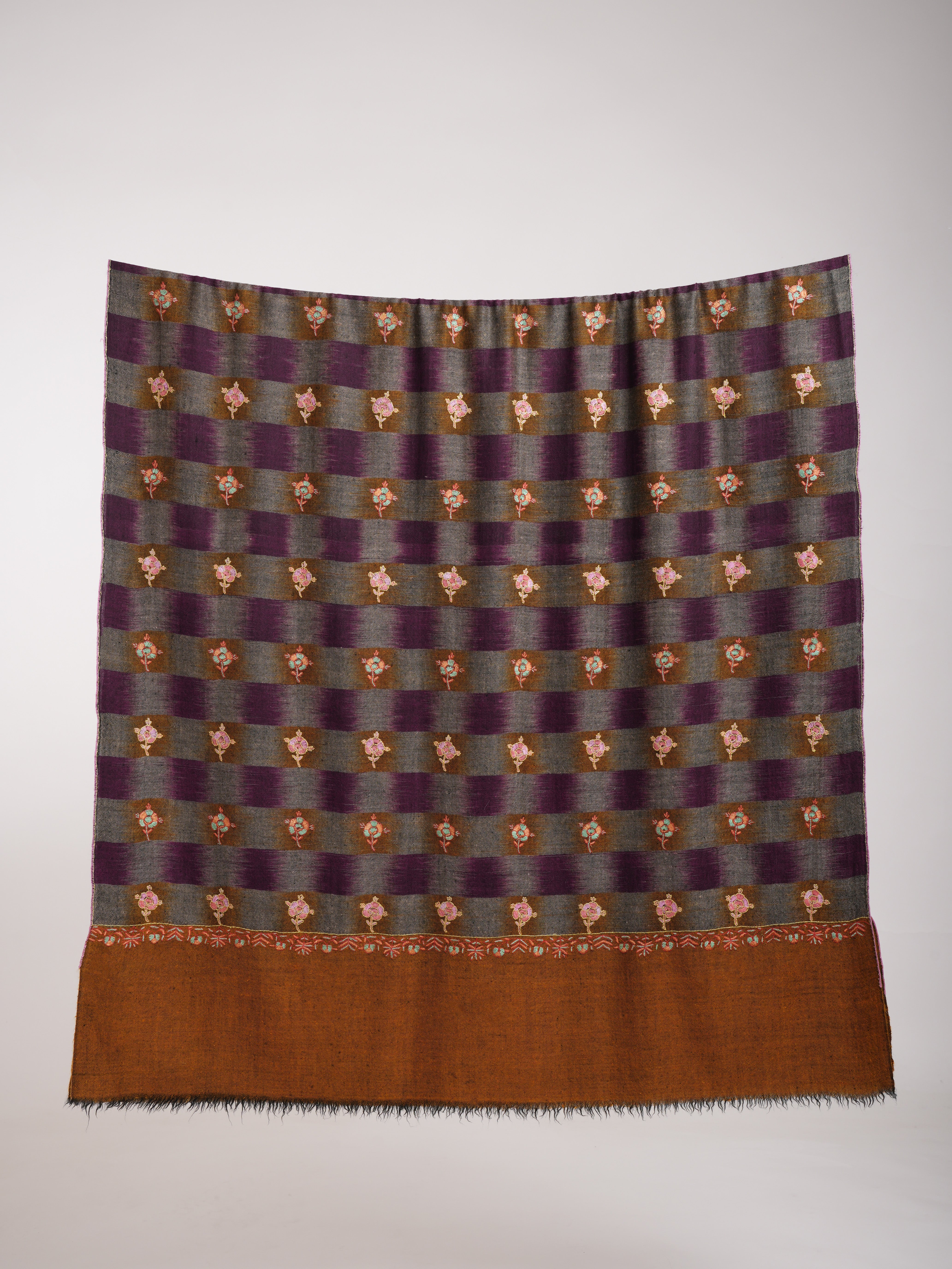 Purple Hue Space Dyed Kashmiri Pashmina Shawl