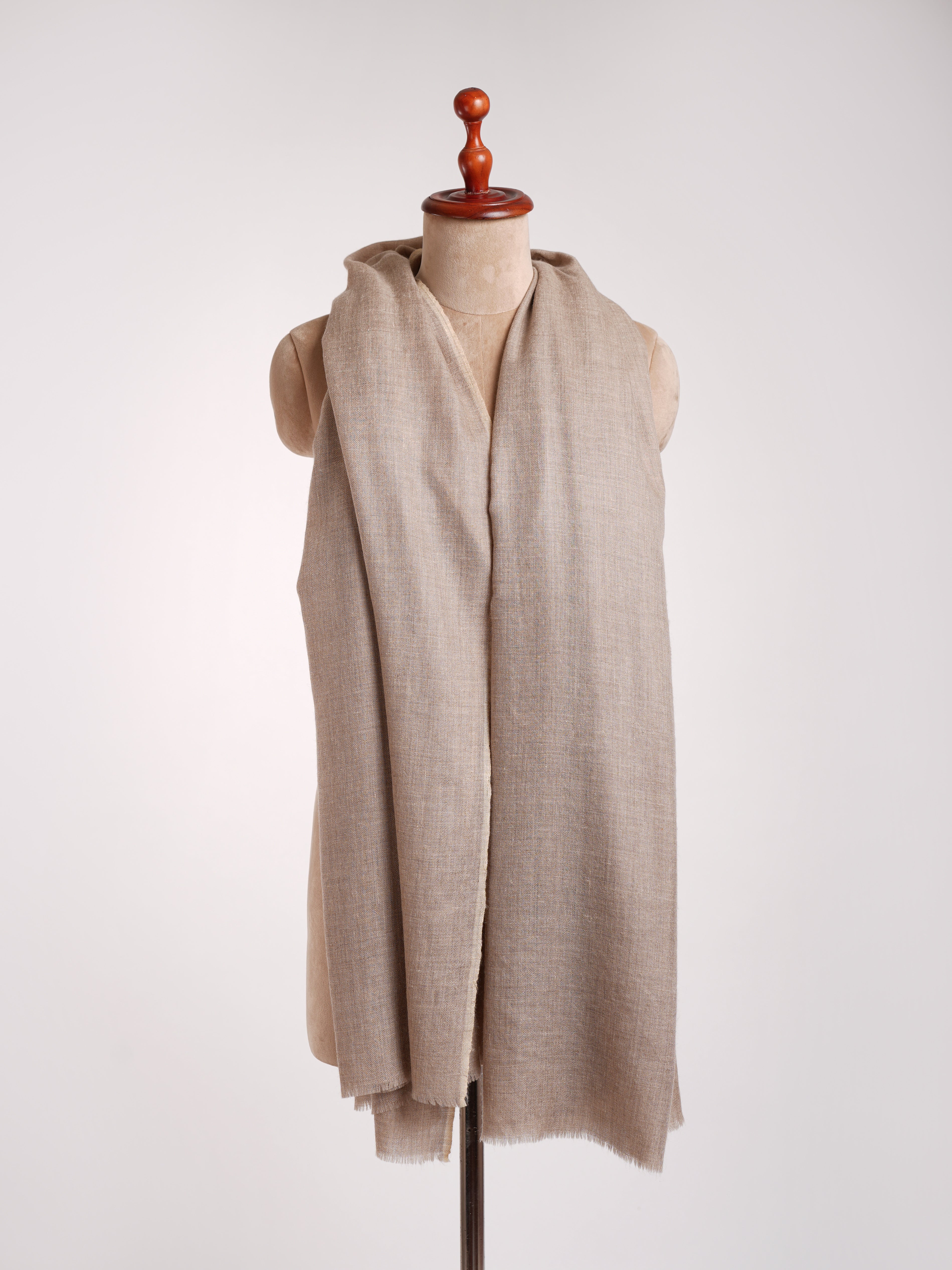 Natural Grey Corporate Baddie Pashmina Neck Wrap