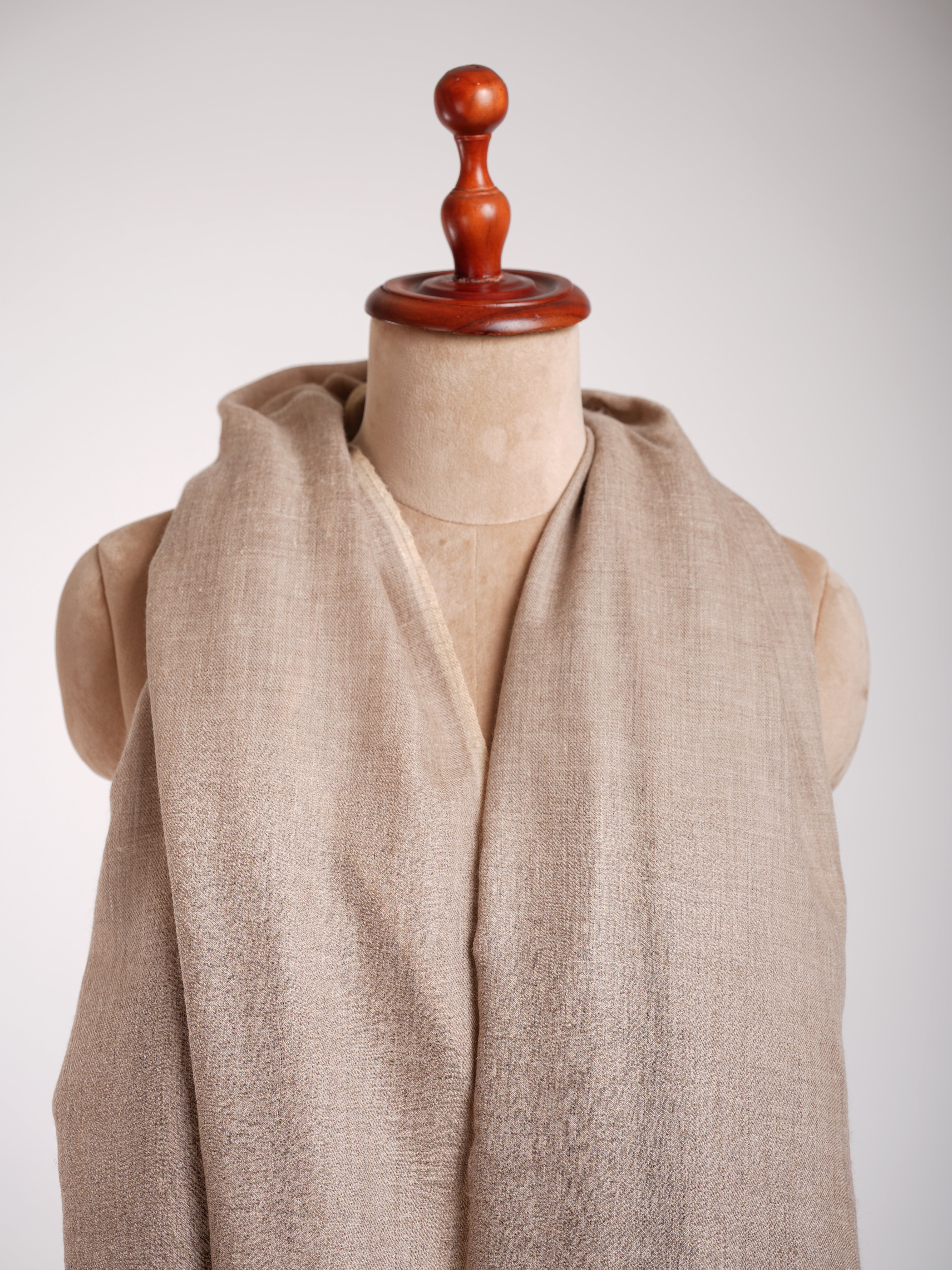 Natural Grey Corporate Baddie Pashmina Neck Wrap