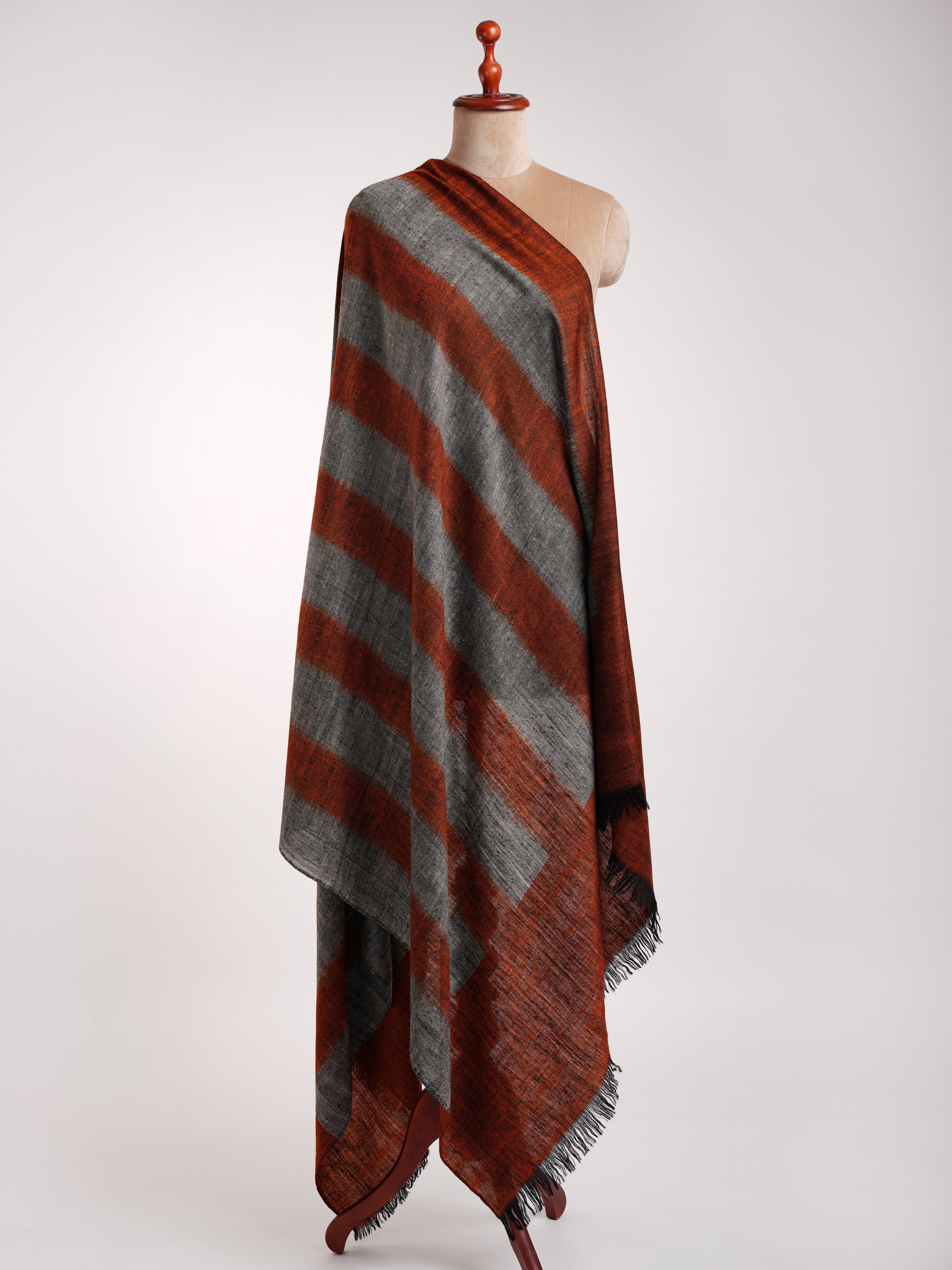 Châle Pashmina artistique contemporain en argile