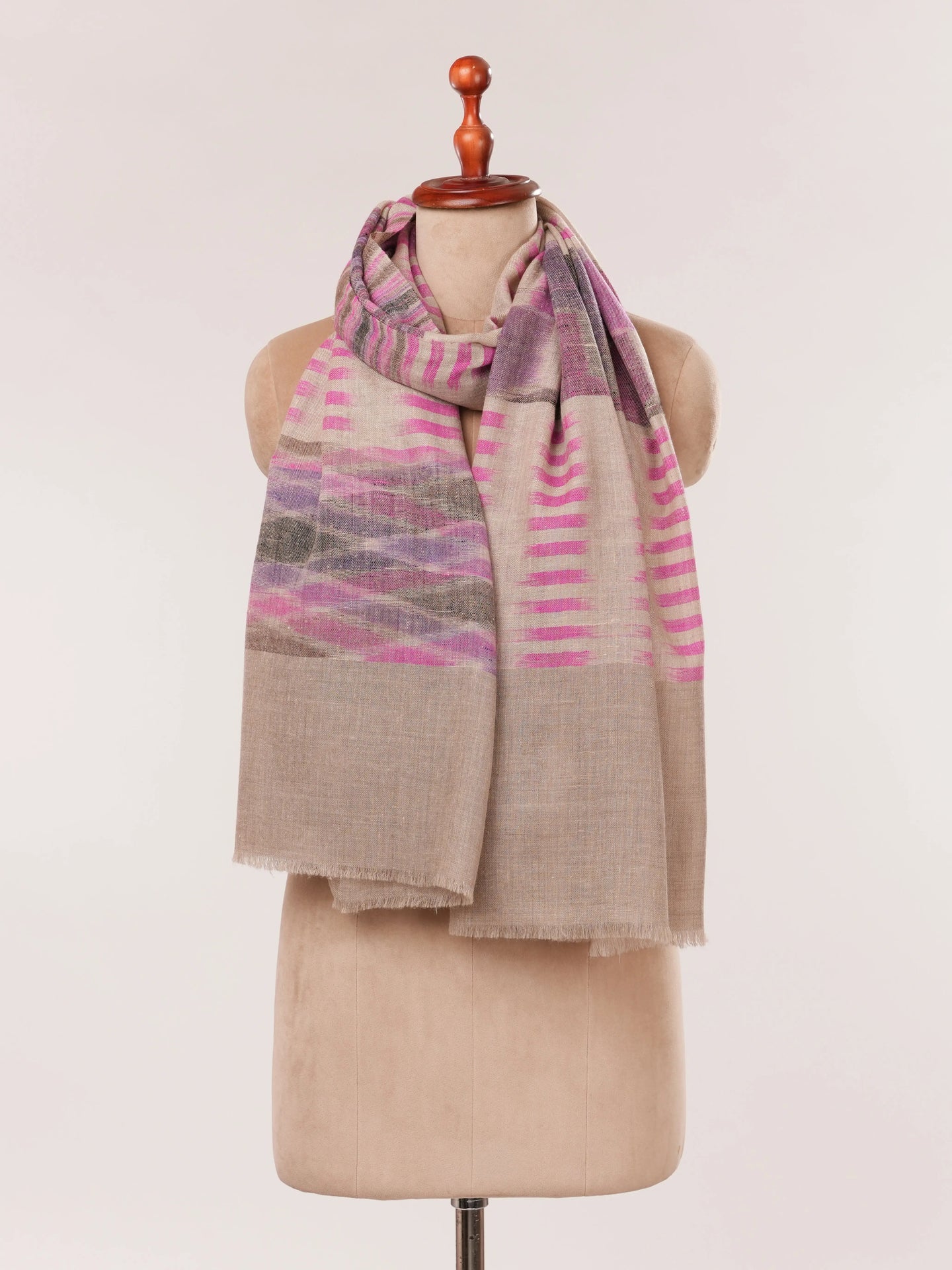 Featherlight Handwoven Indian Cashmere Scarf Shahkaar.com