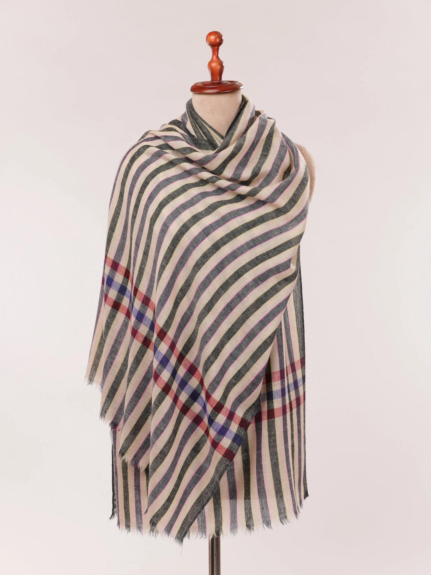 Featherlight Handwoven Baby Soft Indian Cashmere Scarf Shahkaar.com