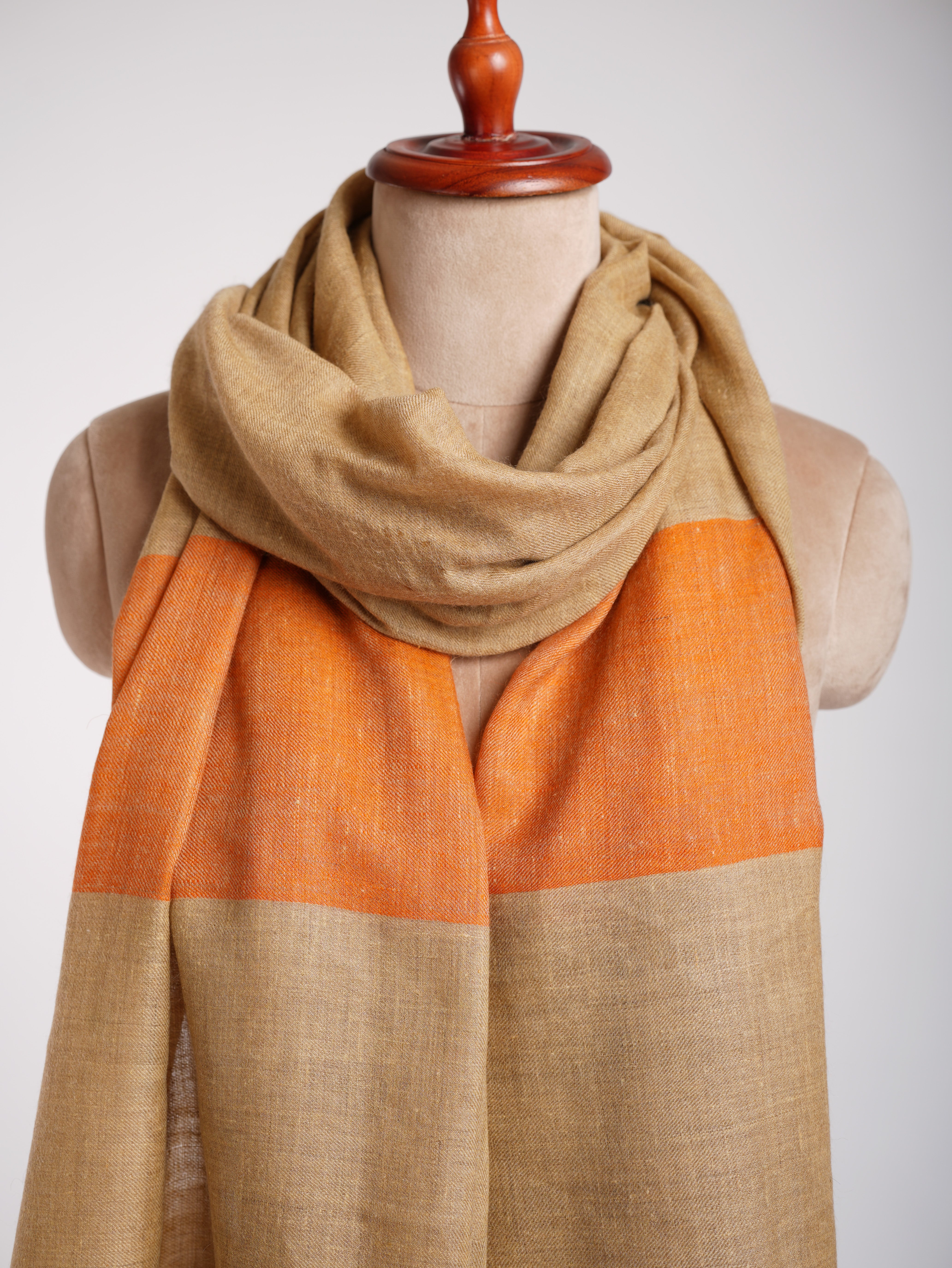 Sciarpa in cashmere indiano Tangerine Palla