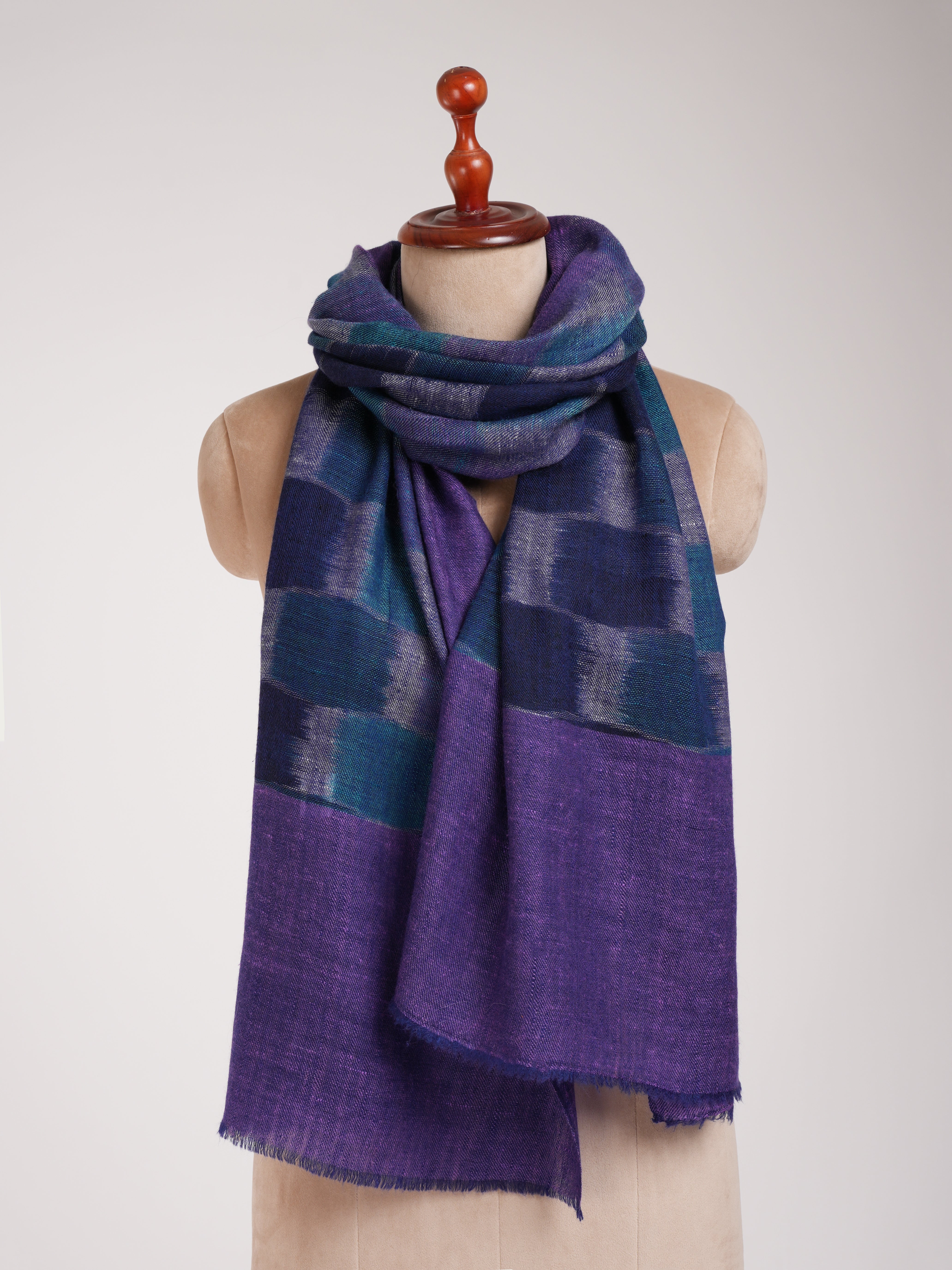 Space Dyed Handwoven Indian Cashmere Stole