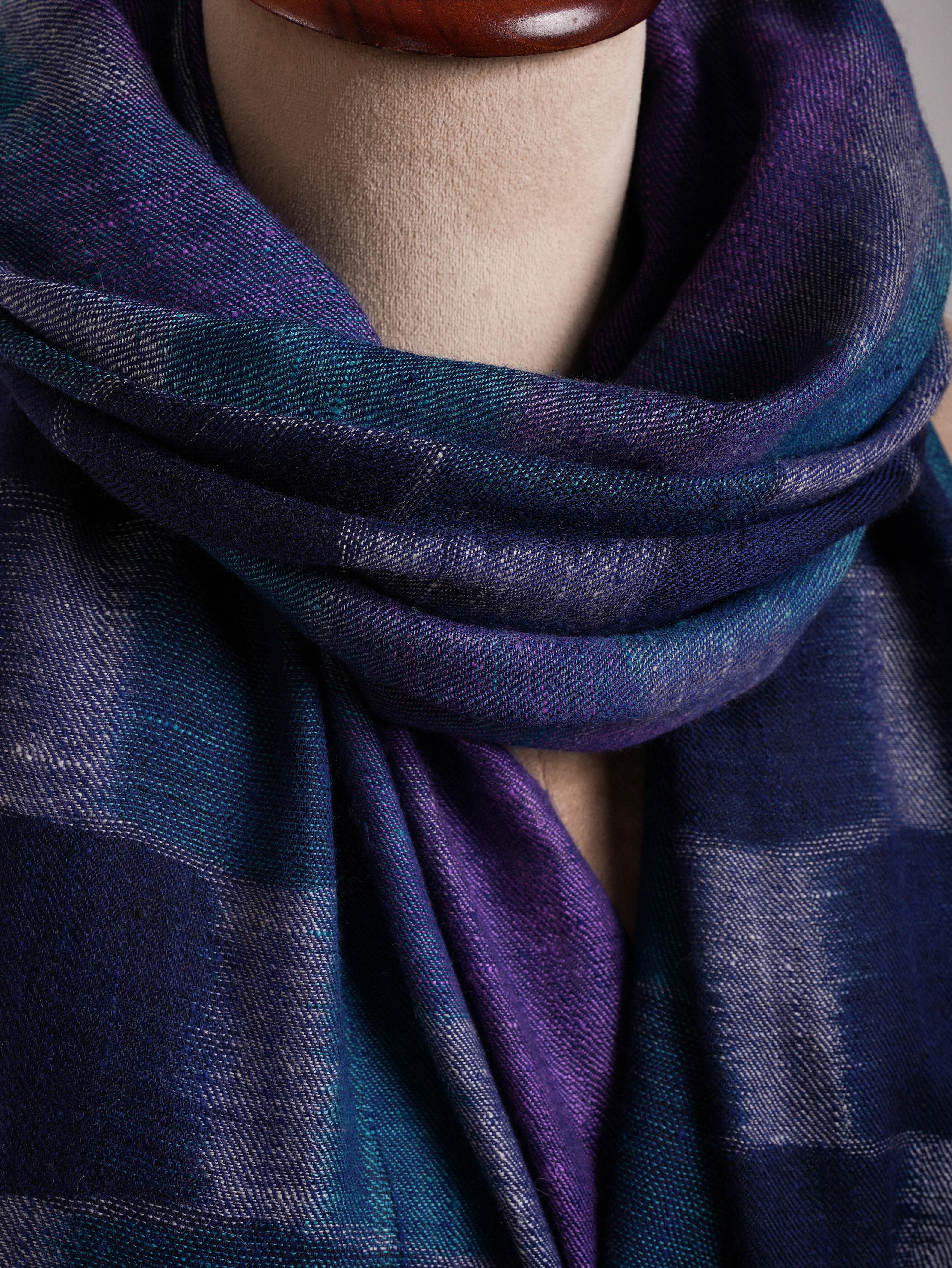 Space Dyed Handwoven Indian Cashmere Stole