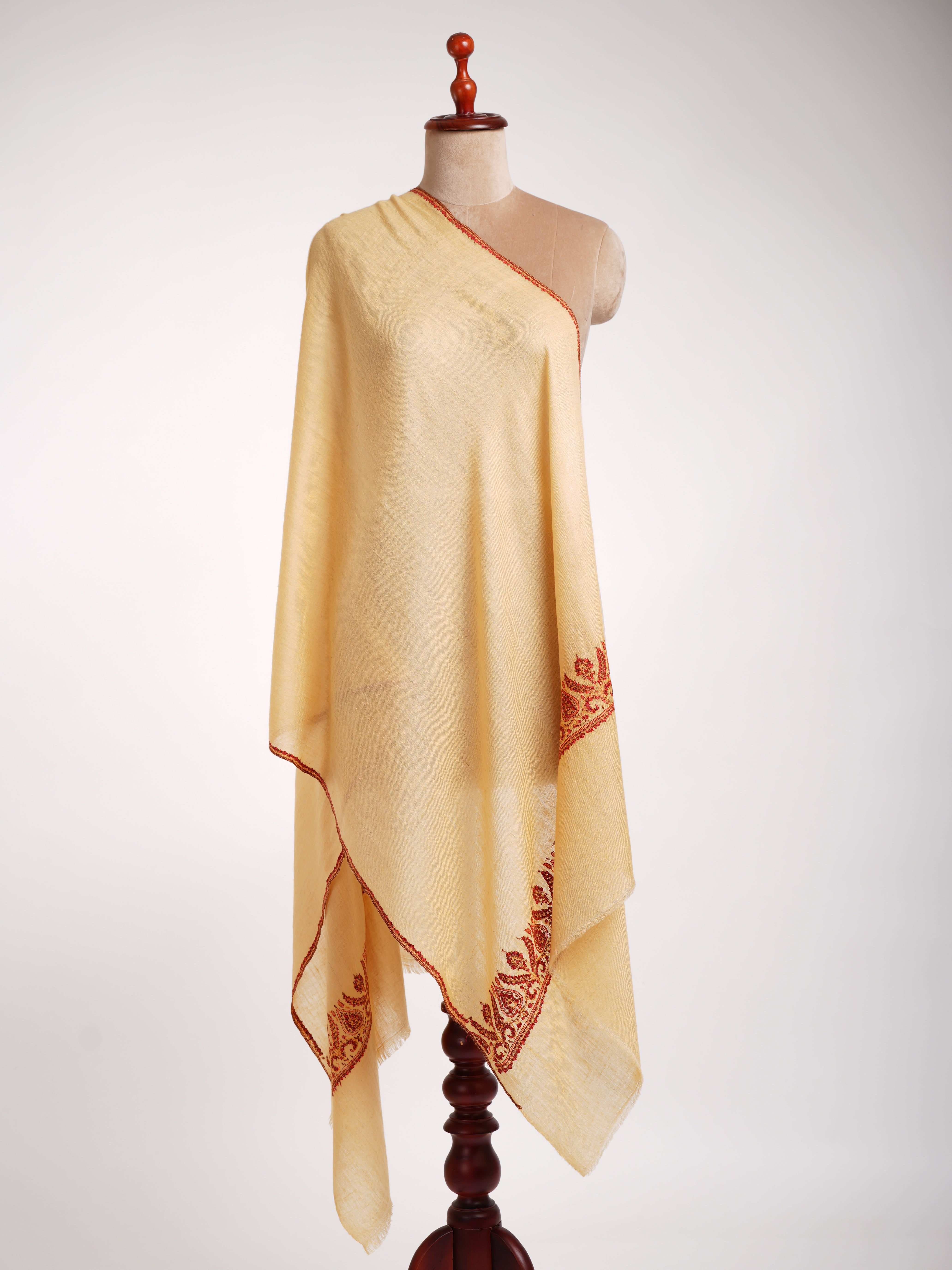 Palla Embroidered Kashmiri Cashmere Gift Scarf