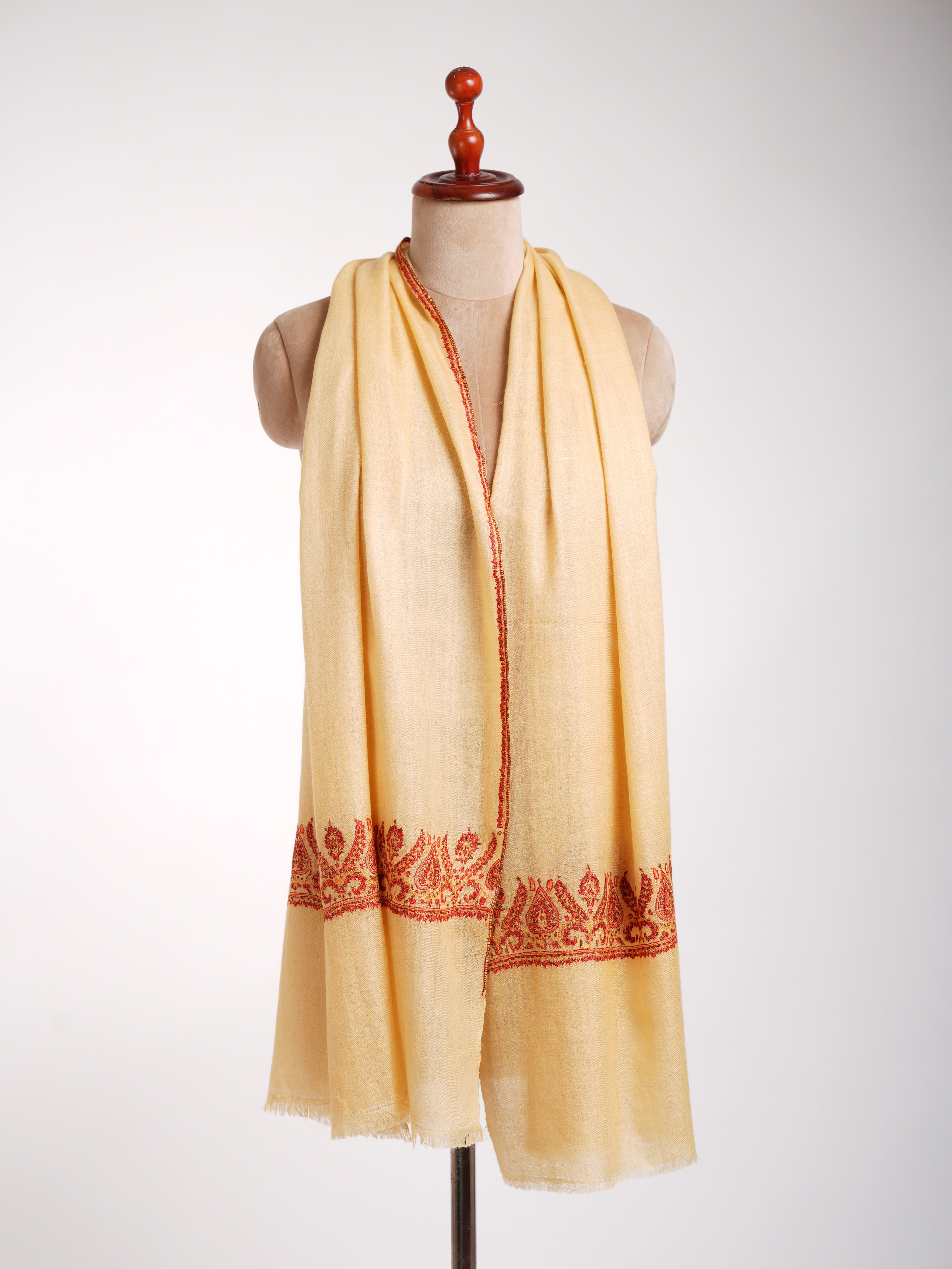 Palla Embroidered Kashmiri Cashmere Gift Scarf