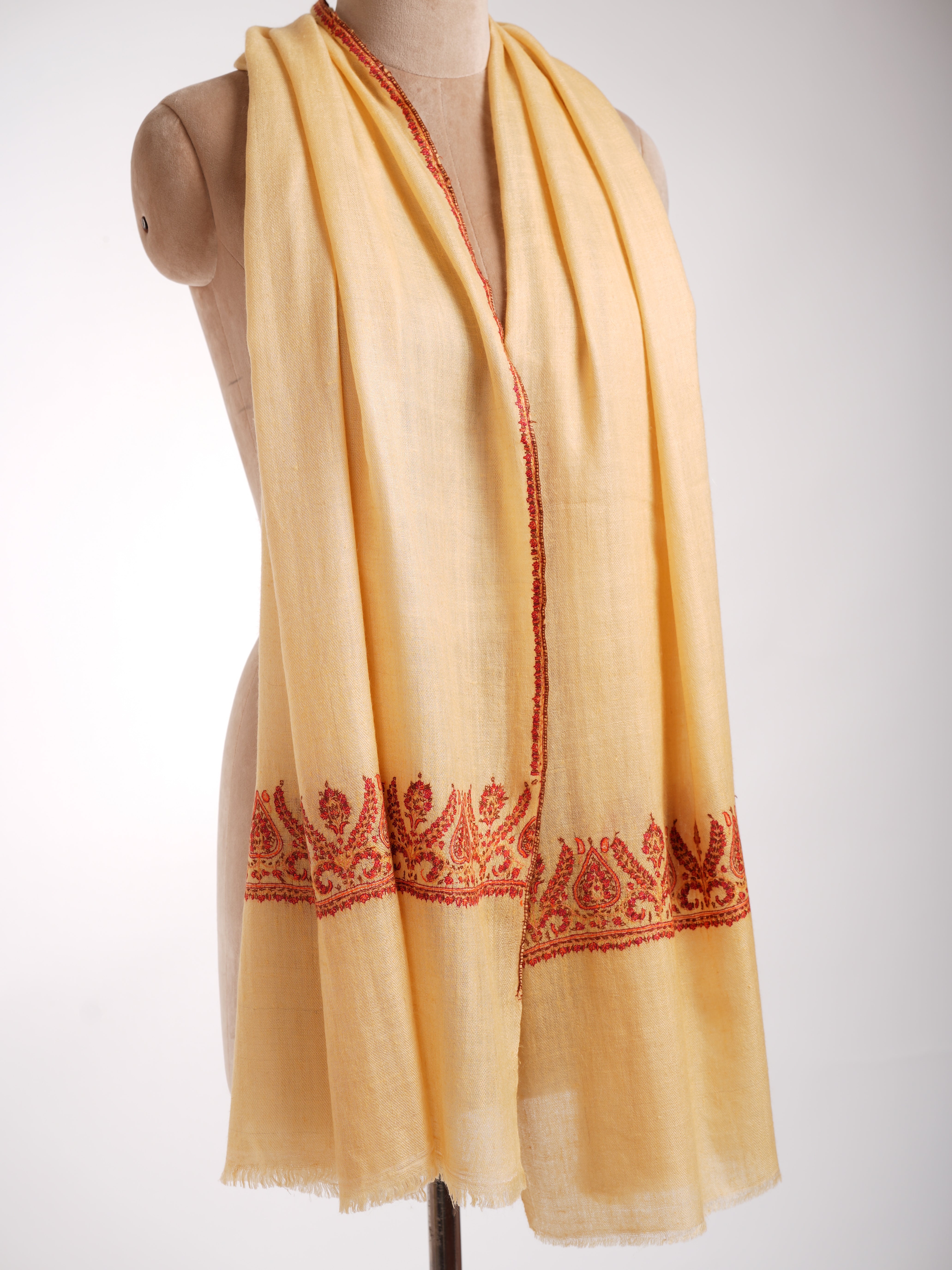 Palla Embroidered Kashmiri Cashmere Gift Scarf