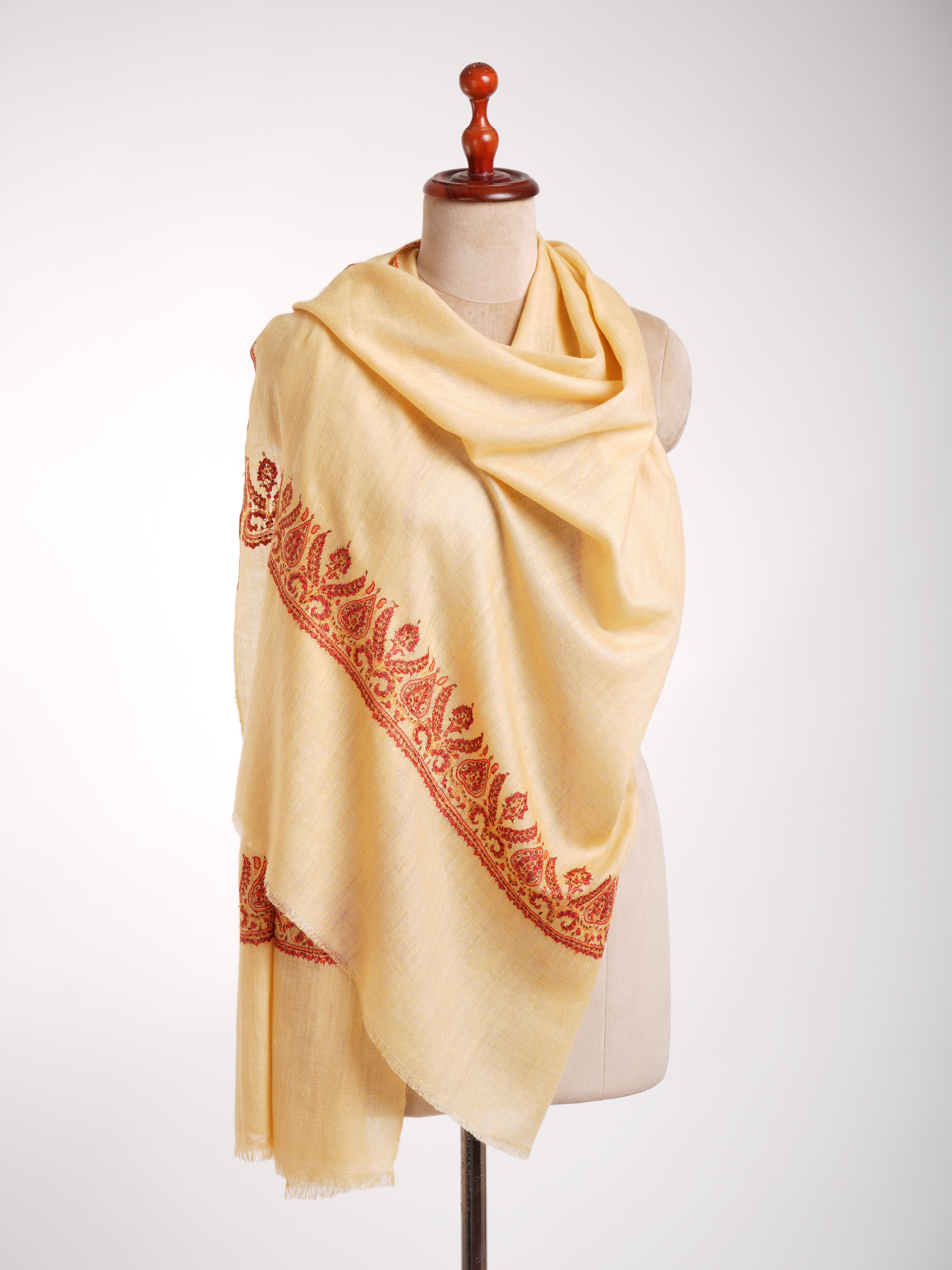 Palla Embroidered Kashmiri Cashmere Gift Scarf