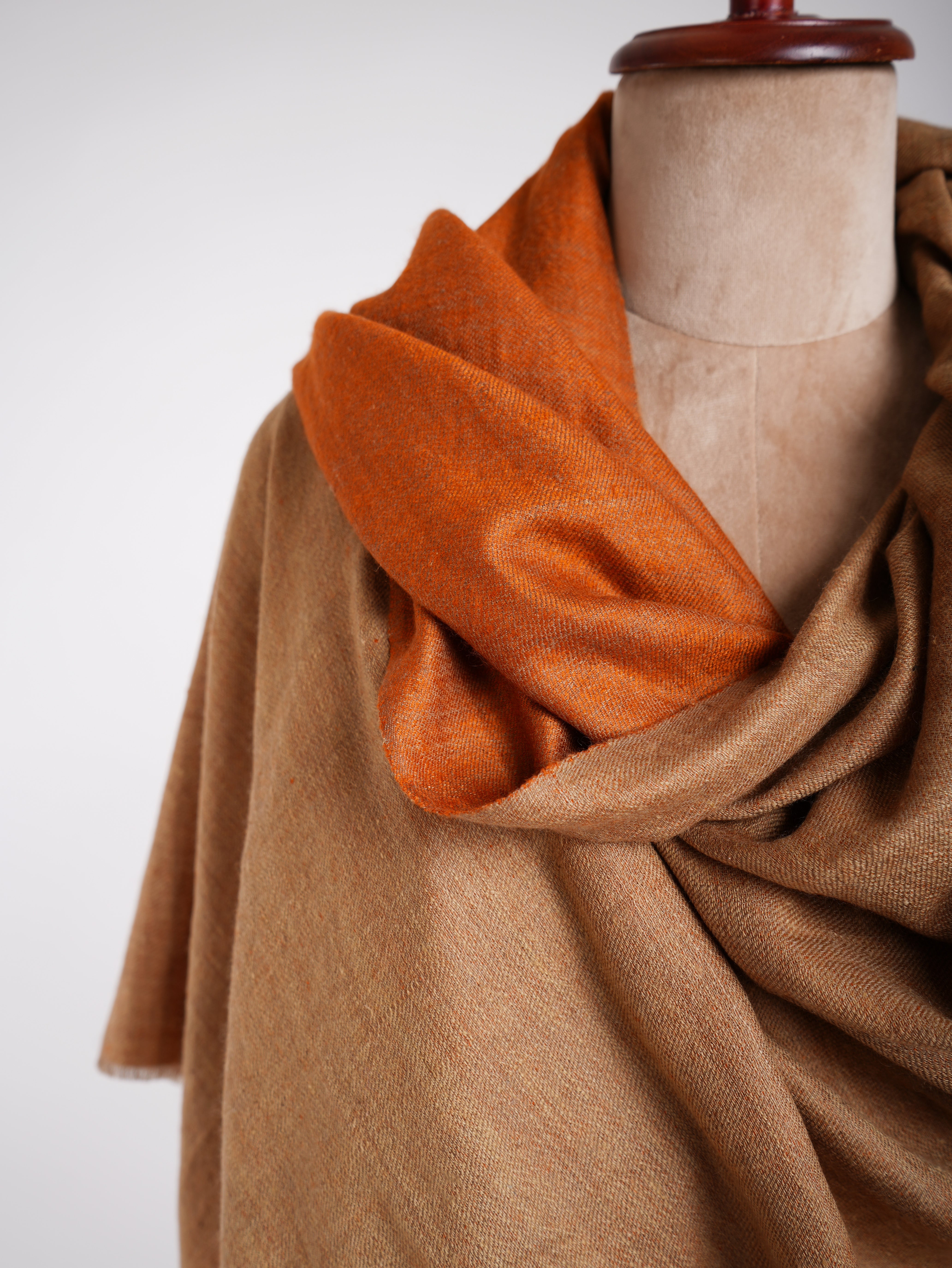 Dorukha Hand Spun Pashmina Shawl Autumn Maple