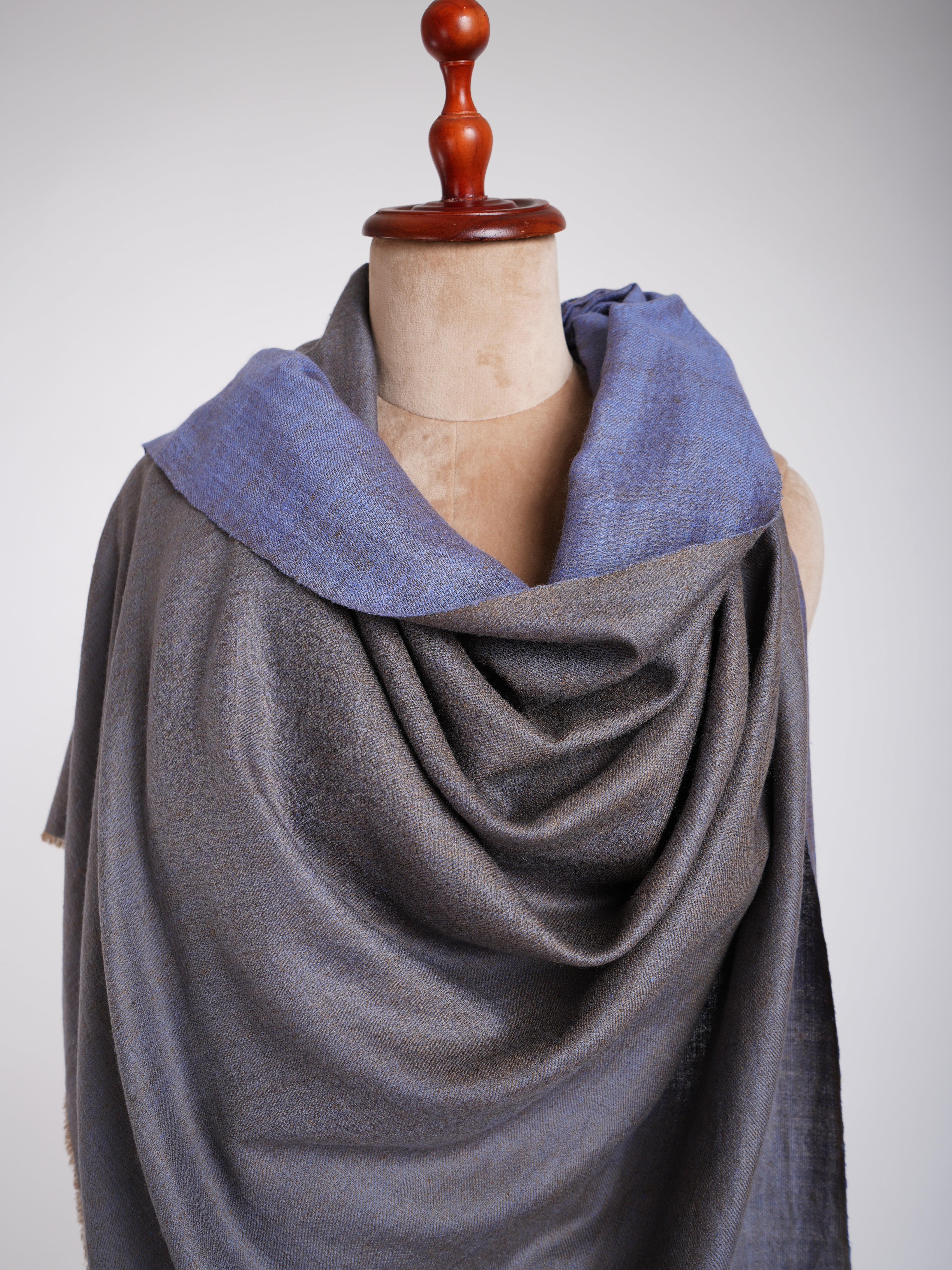 Châle Pashmina filé à la main à double teinte Marina