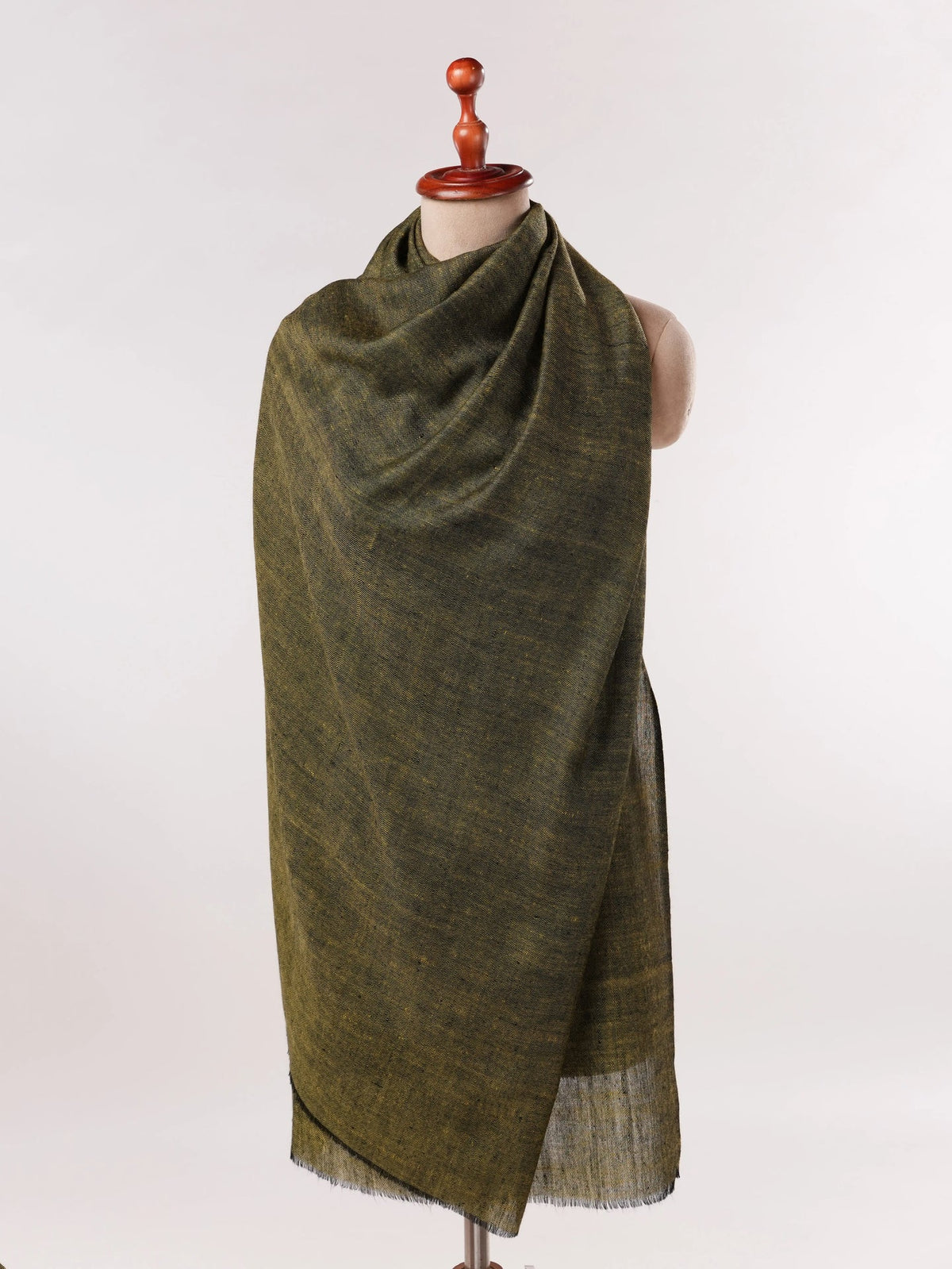 Handwoven Cross Shade Pure Cashmere Scarf