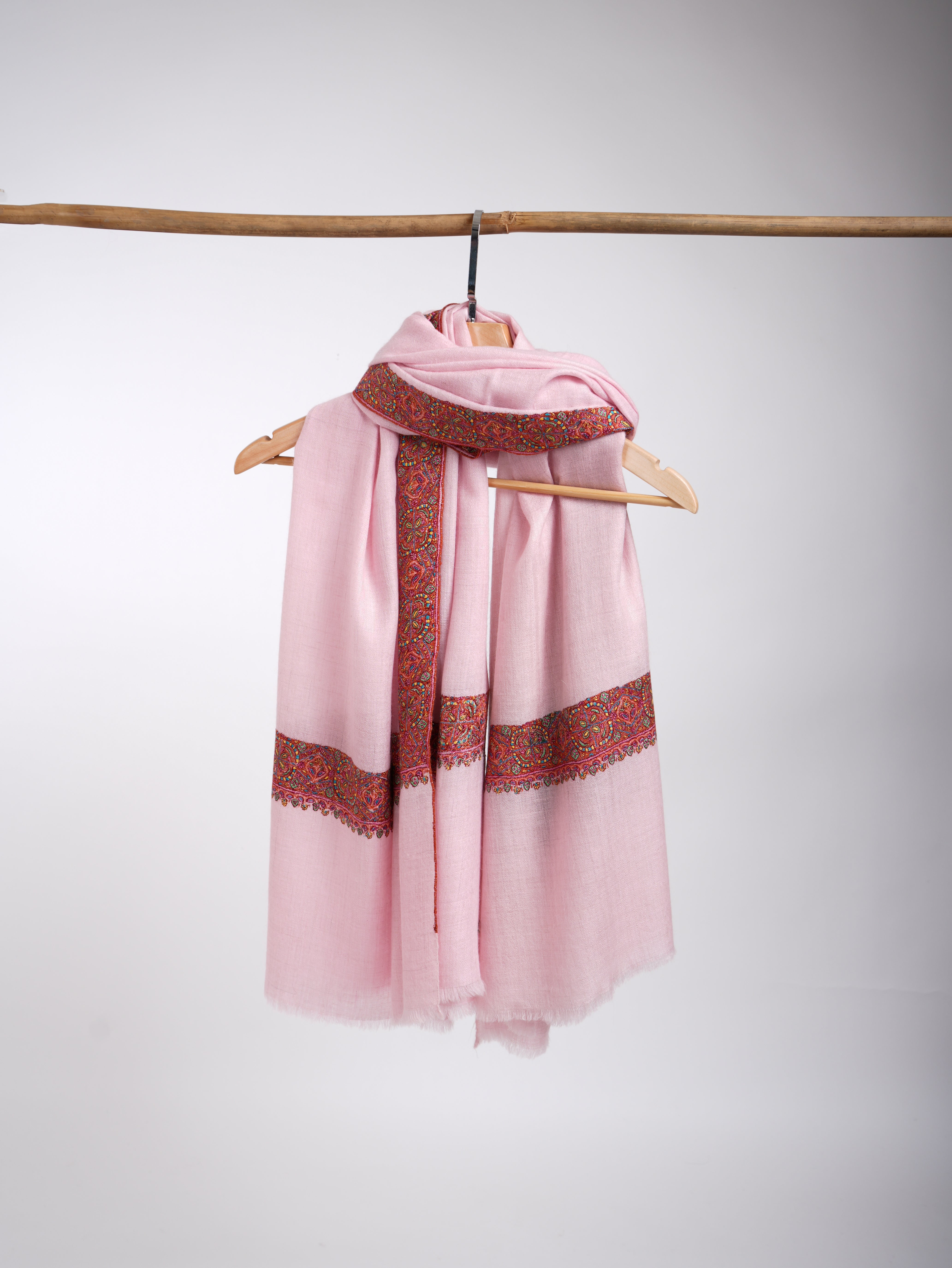 Scialle Pashmina da sposa rosa pastello