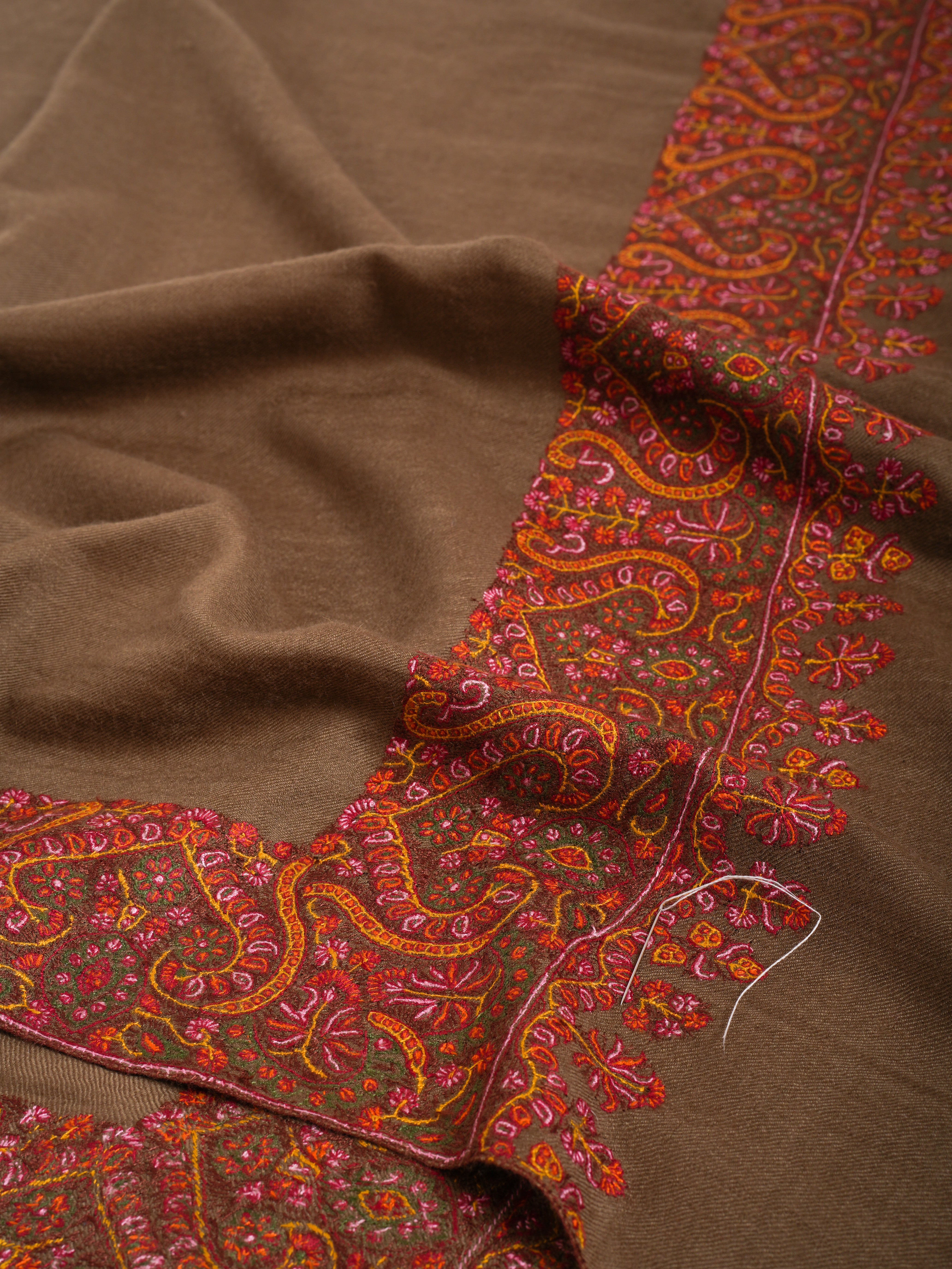 Toosh Color Daurdar Sozni Stitched Authentic Pashmina Shawl