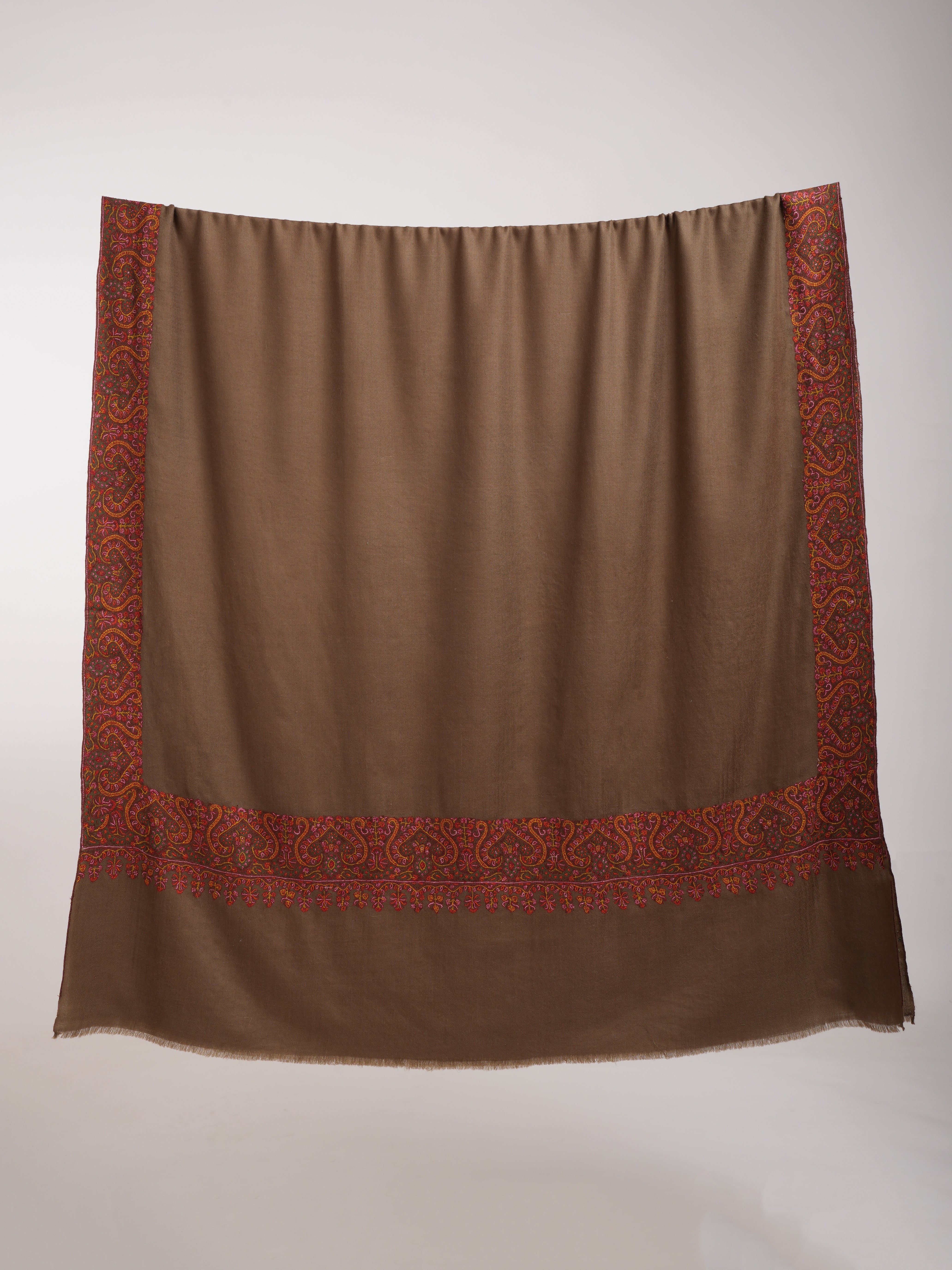 Toosh Color Daurdar Sozni Stitched Authentic Pashmina Shawl