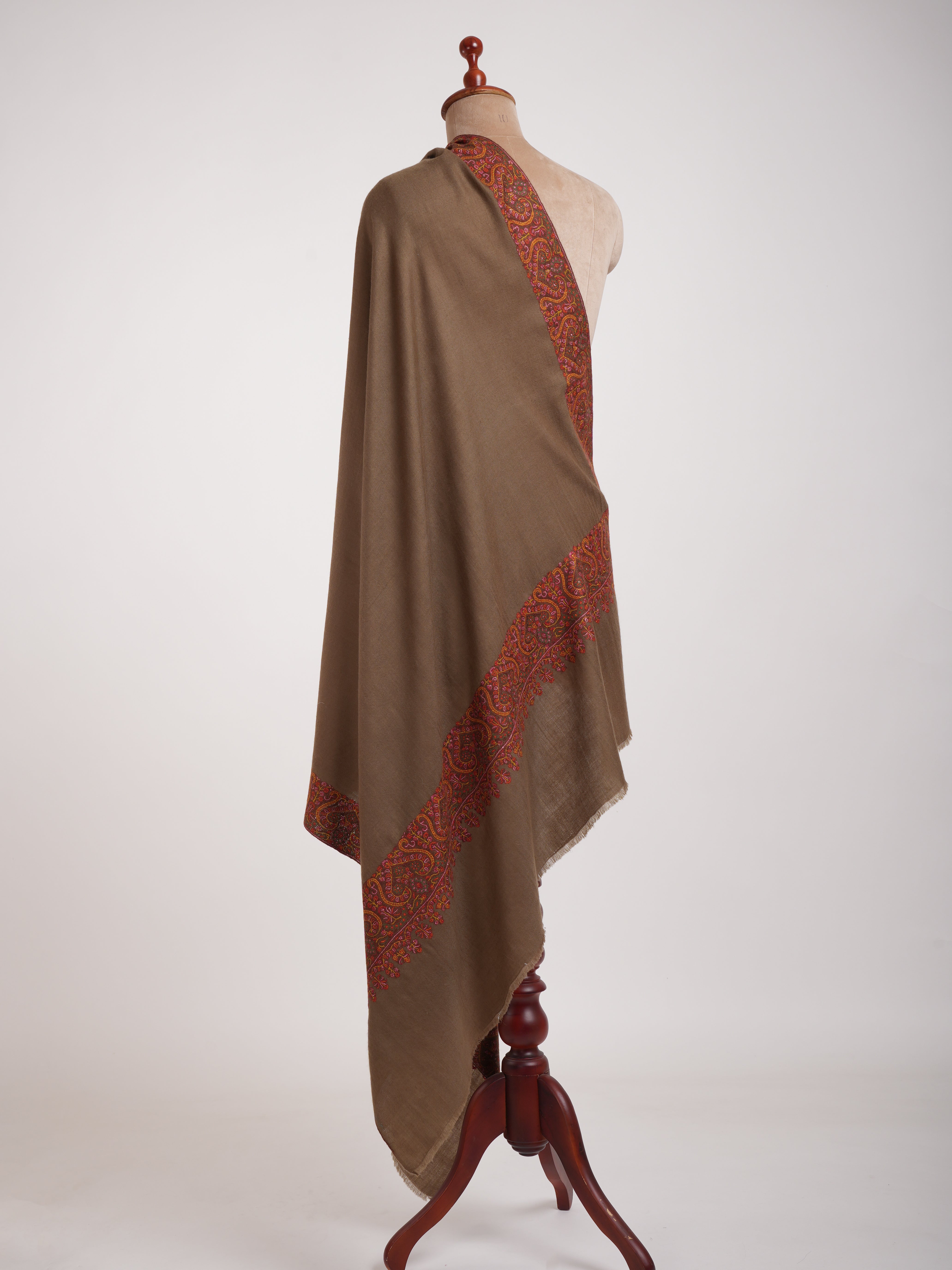 Toosh Color Daurdar Sozni Stitched Authentic Pashmina Shawl