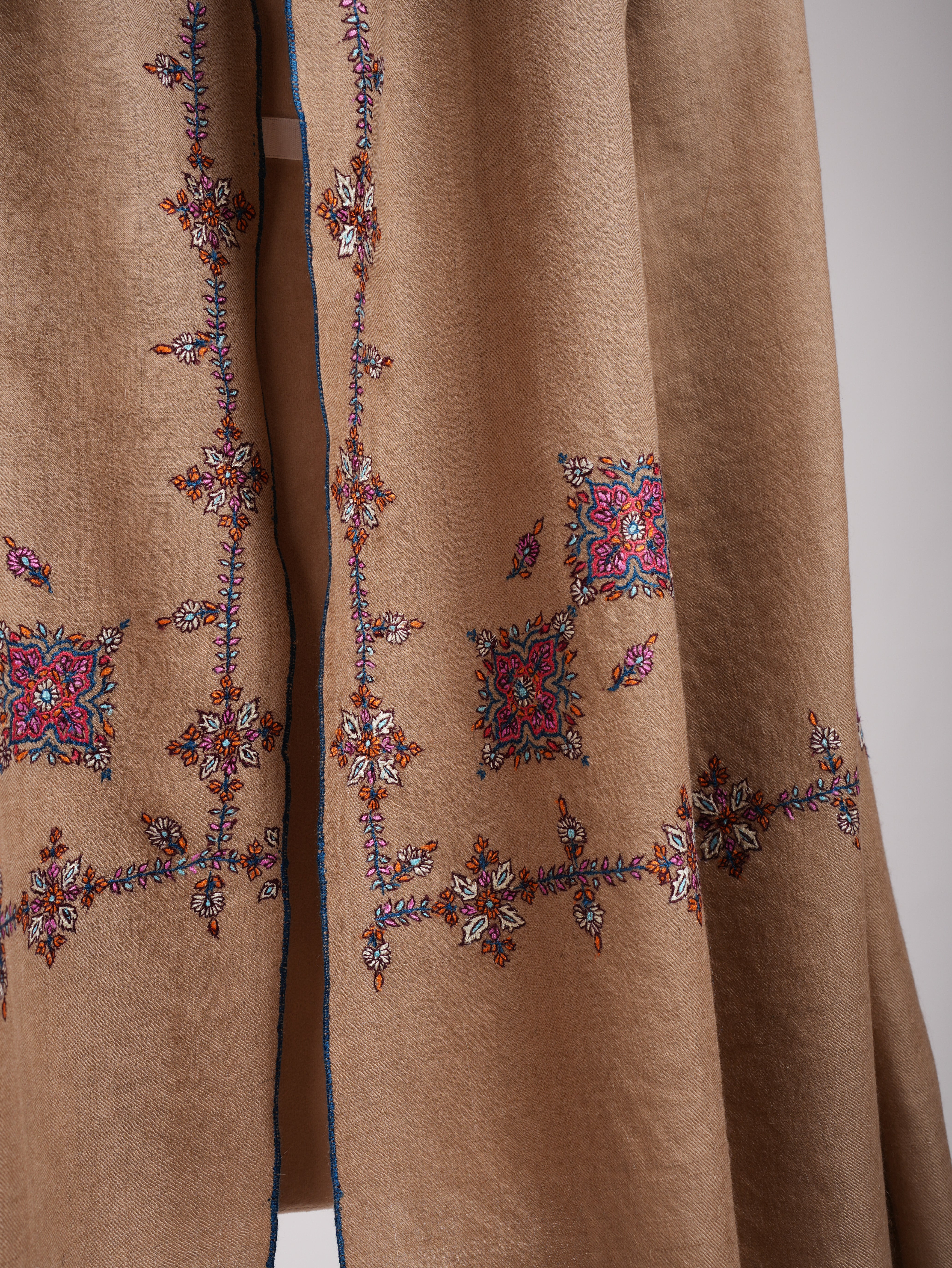 Hashia Koon Motif Hand Embroidered Pashmina Shawl