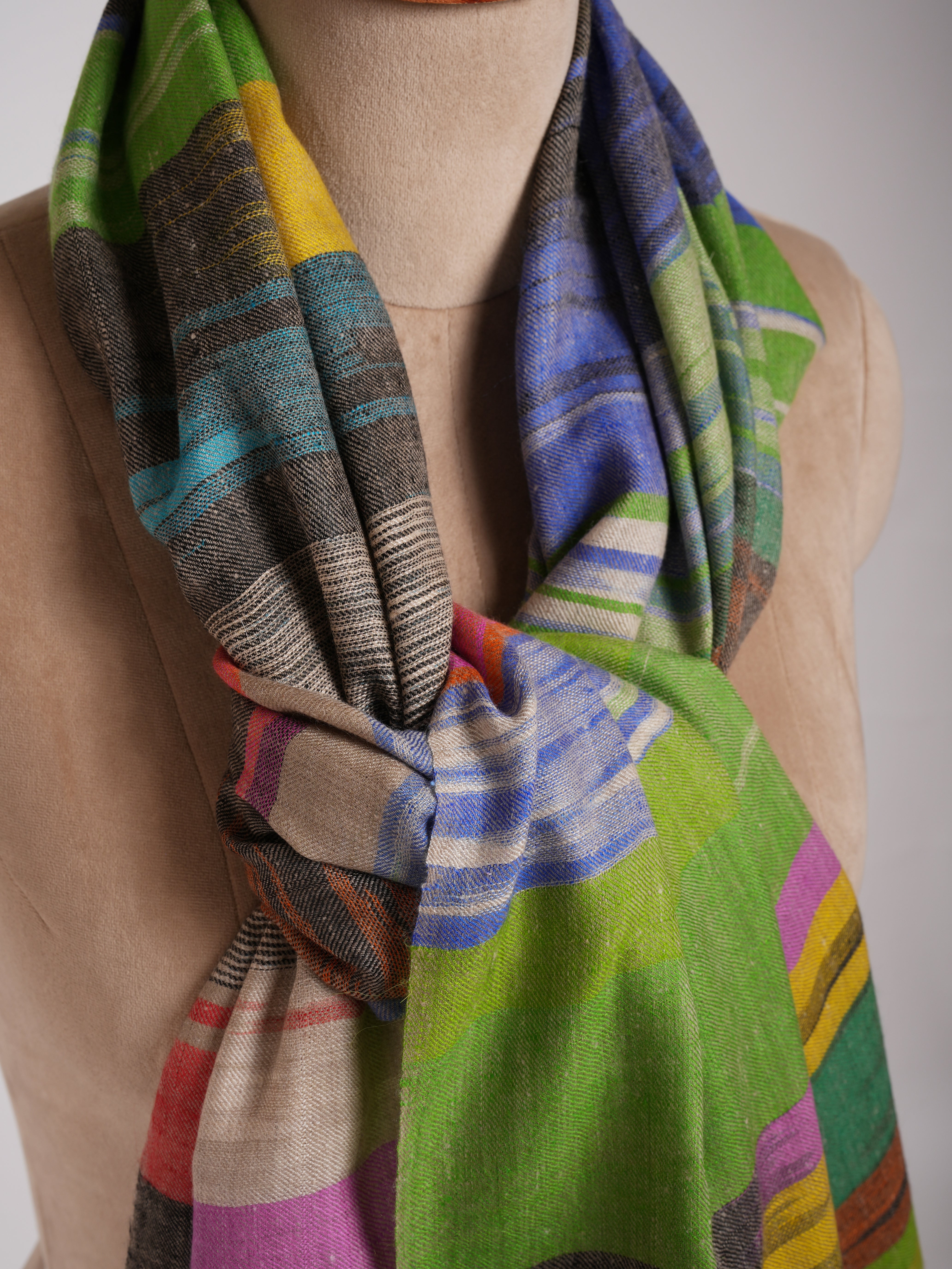 Handloomed Ikat Authentic Pashminas