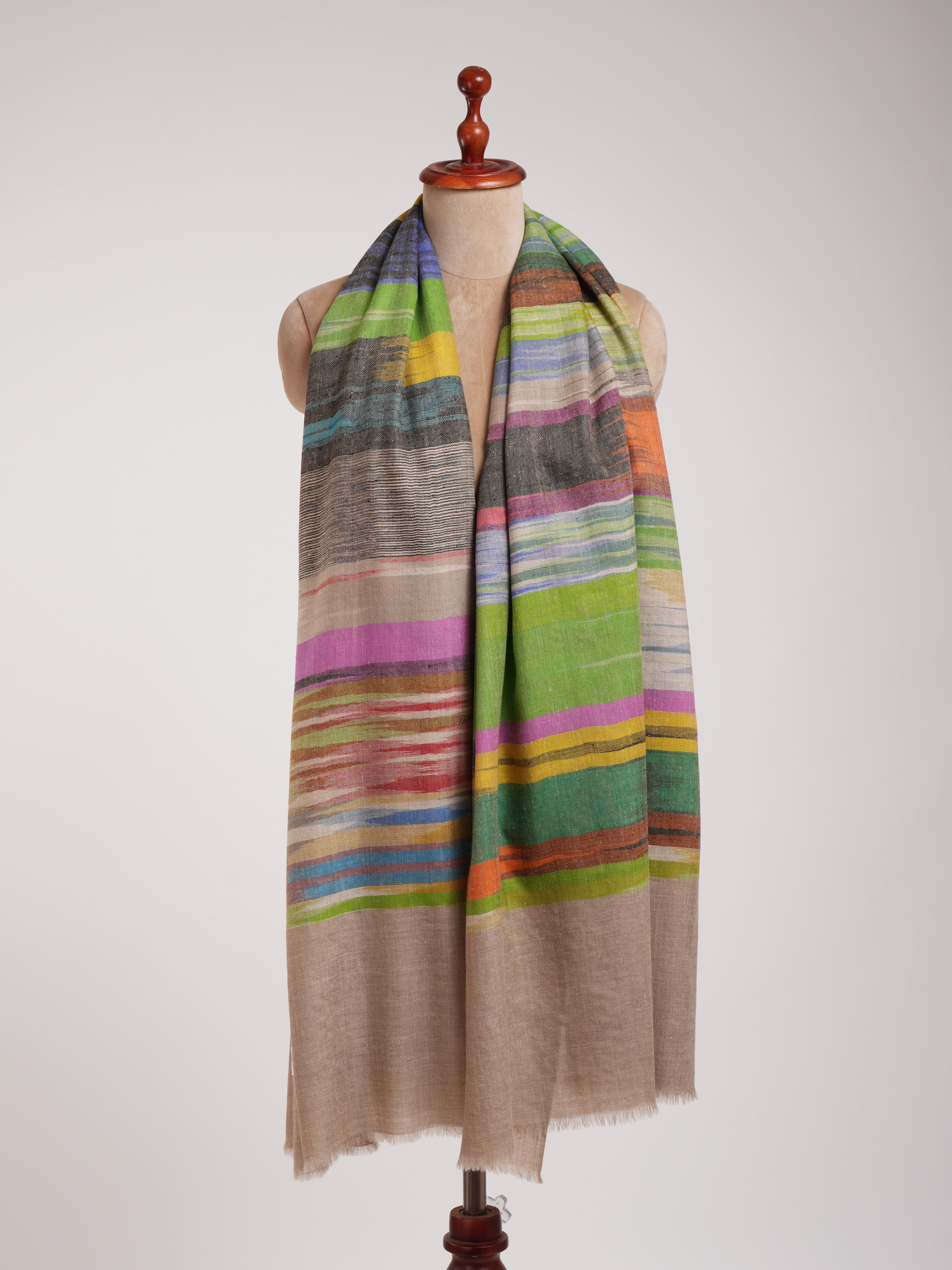 Handloomed Ikat Authentic Pashminas