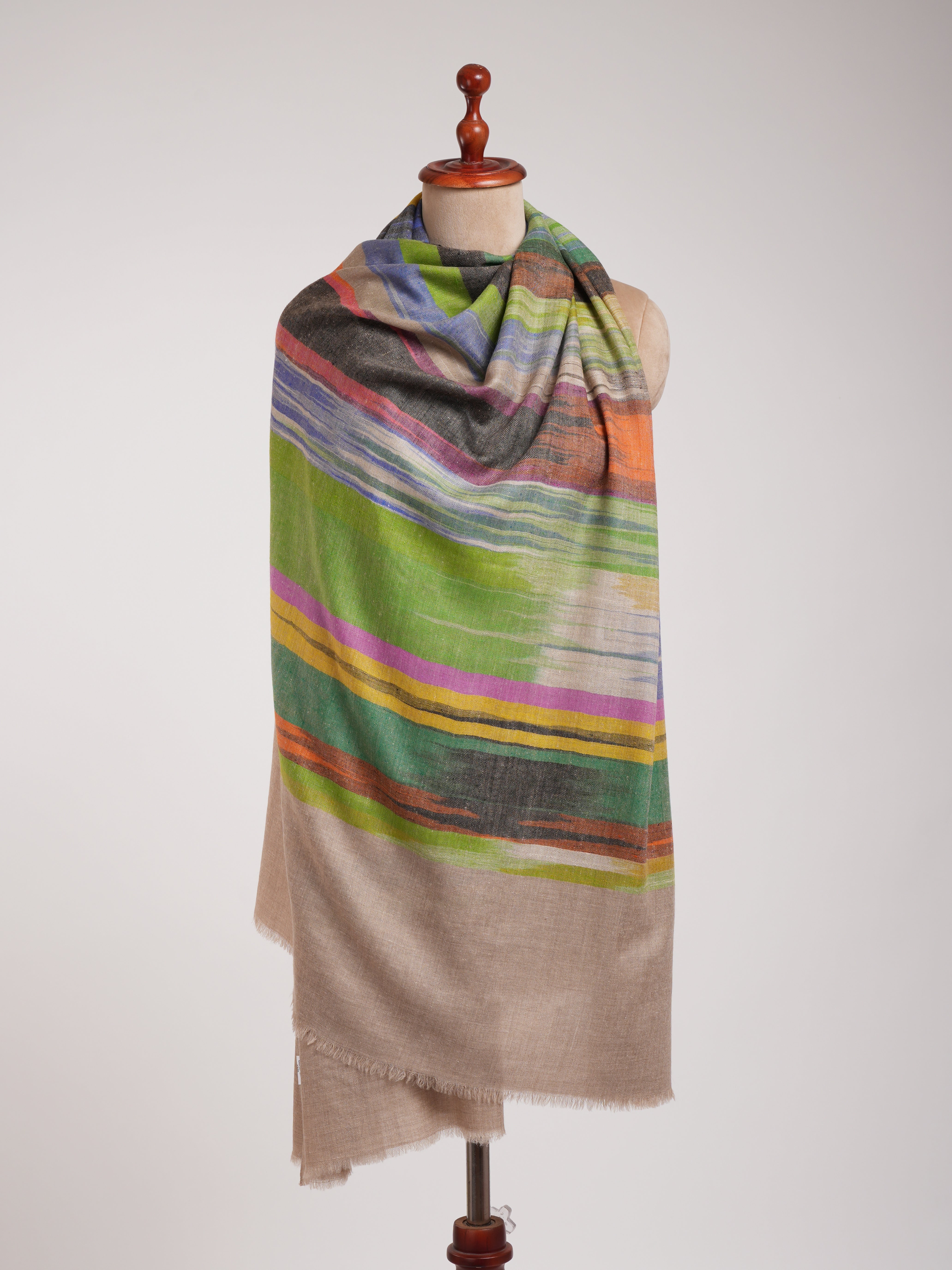 Handloomed Ikat Authentic Pashminas