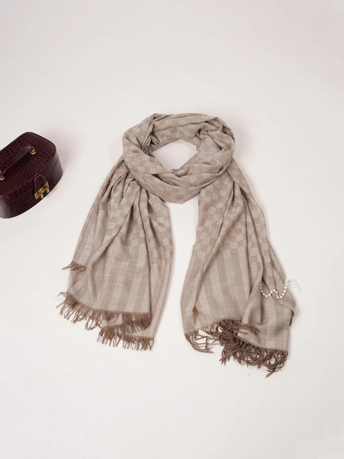 Oversized Dorukha Handwoven Natural Pure Pashmina Shawl