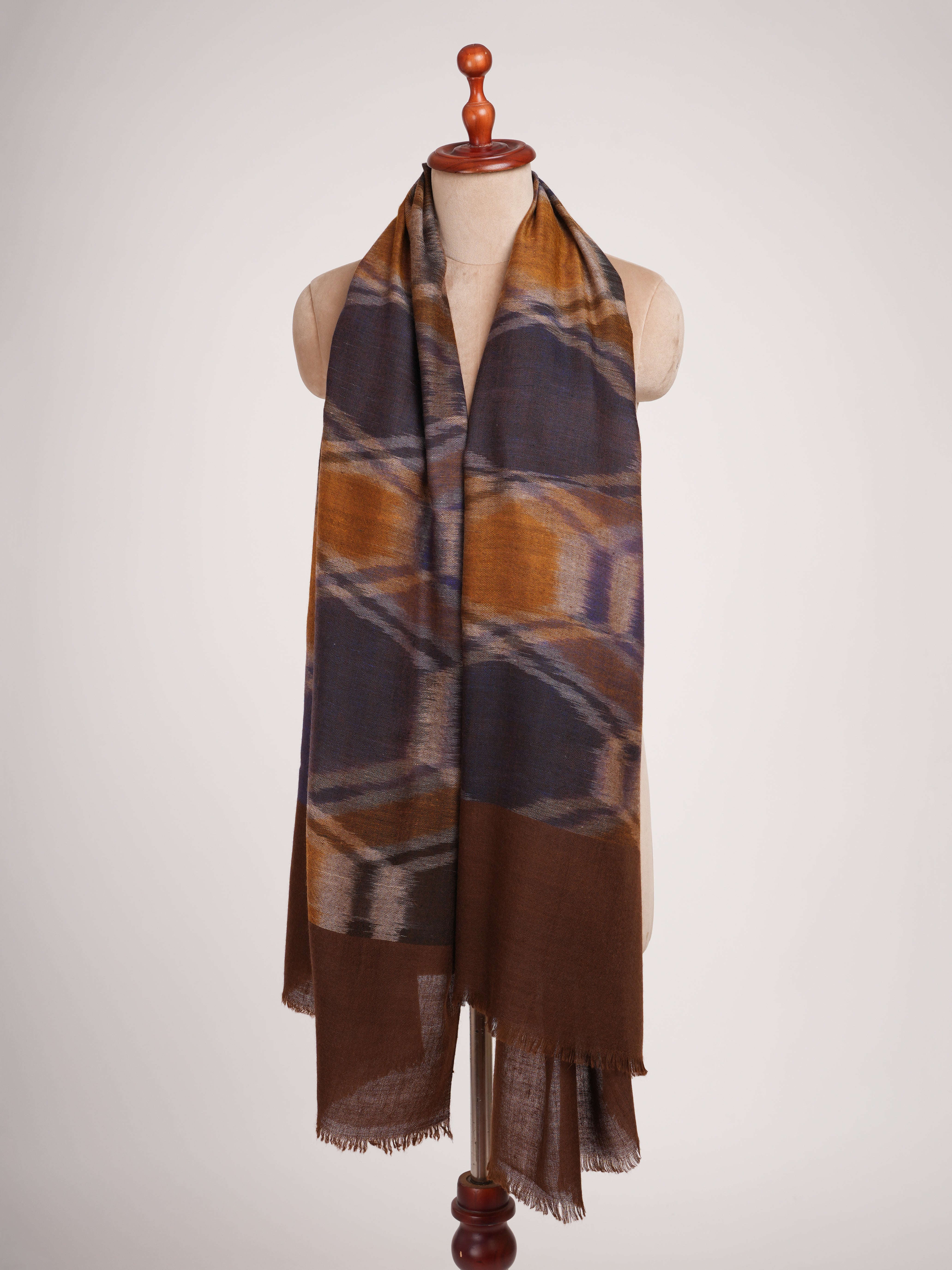 Handwoven Ikat Corporate Baddie Pashmina Neck Wrap