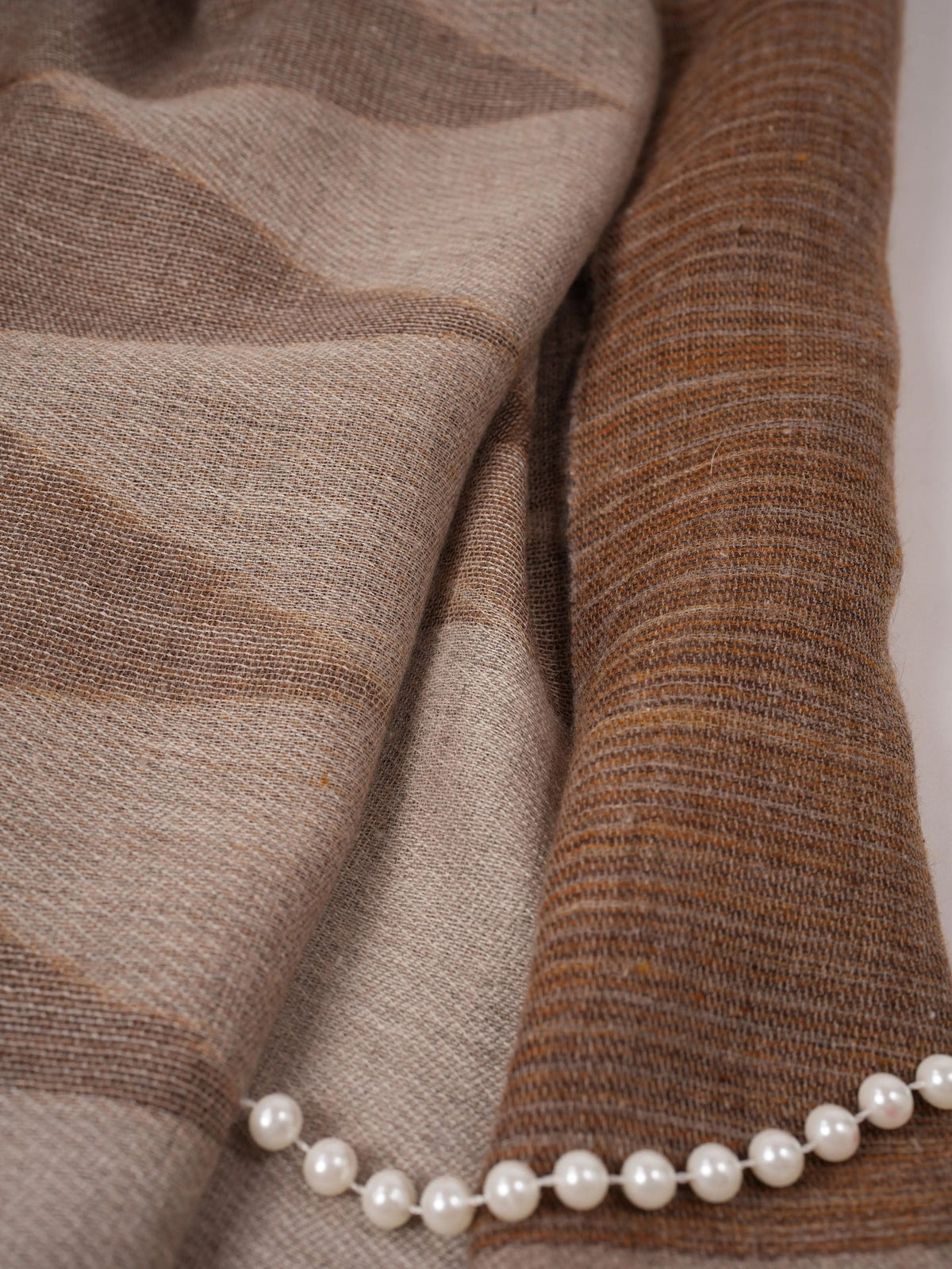 Oversized Handwoven Ikat Dual Shade Soft Pashmina Shawl