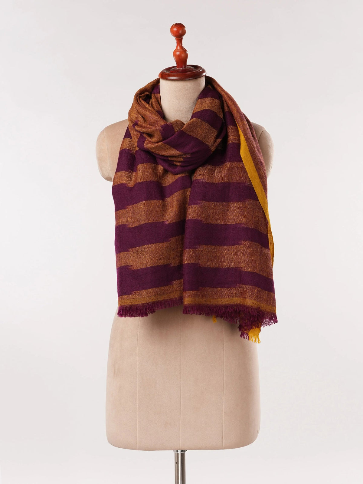 Ikat Handwoven Featherlight Artistic Pashmina Shawl