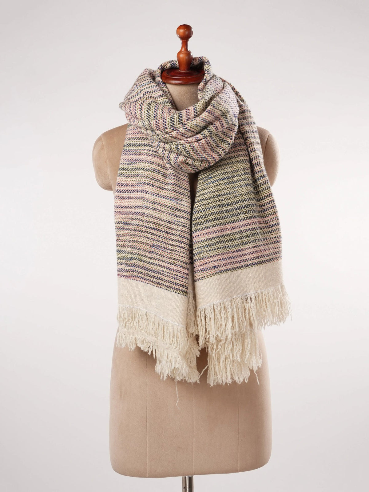 Handspun Handwoven Thick Warm Pashmina Shawl