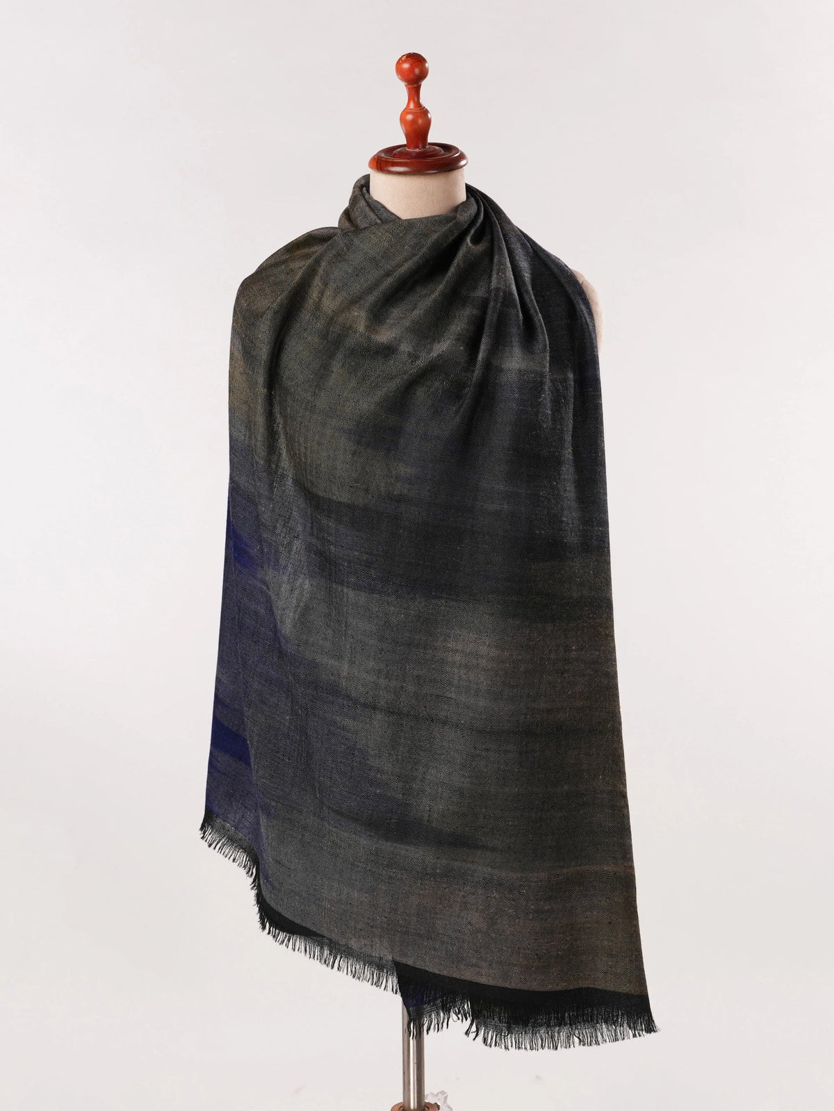 Handwoven Authentic Pashmina Shawl with Ikat Weave