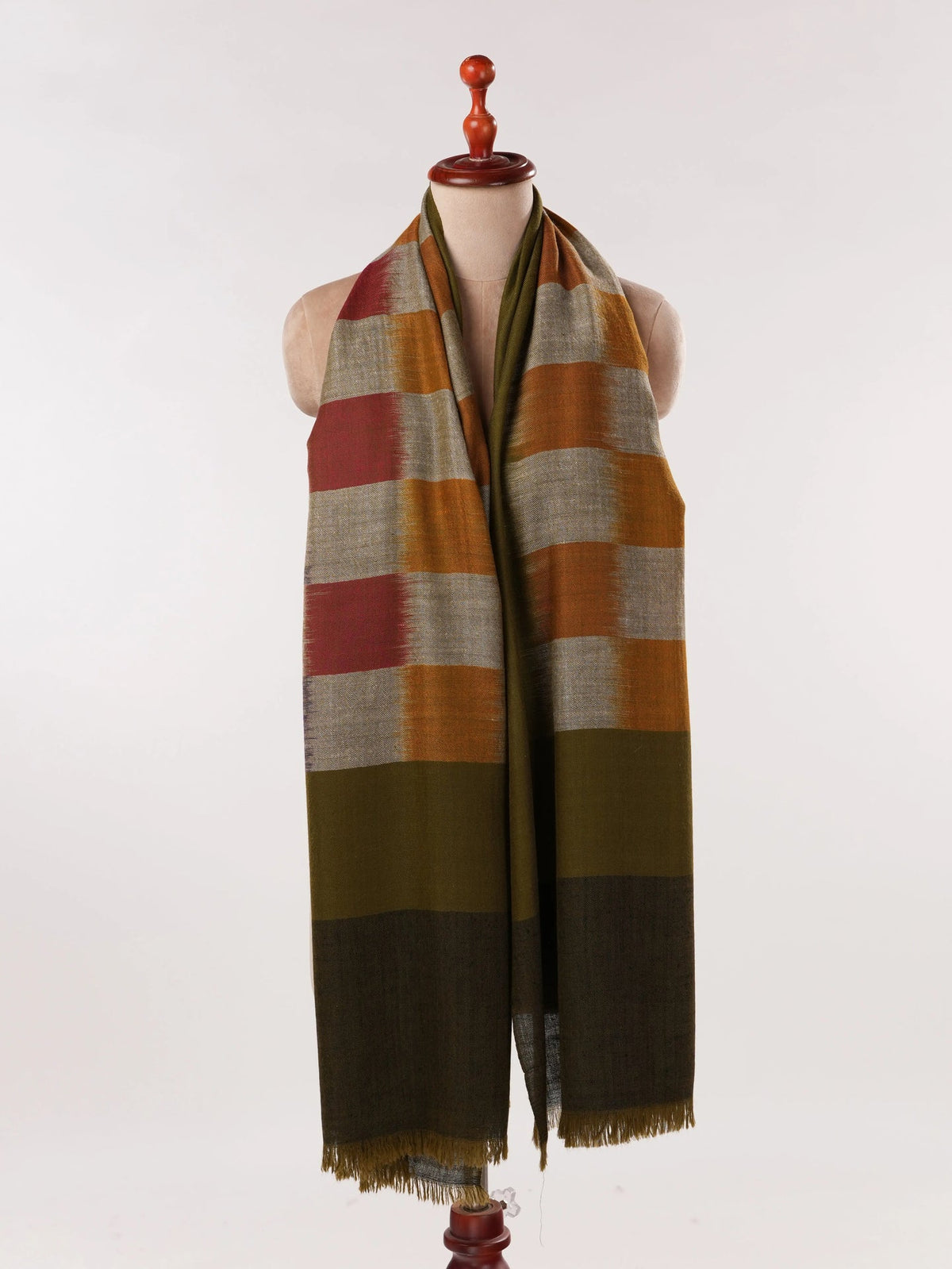 Ikat Handwoven Soft Pashmina Shawl