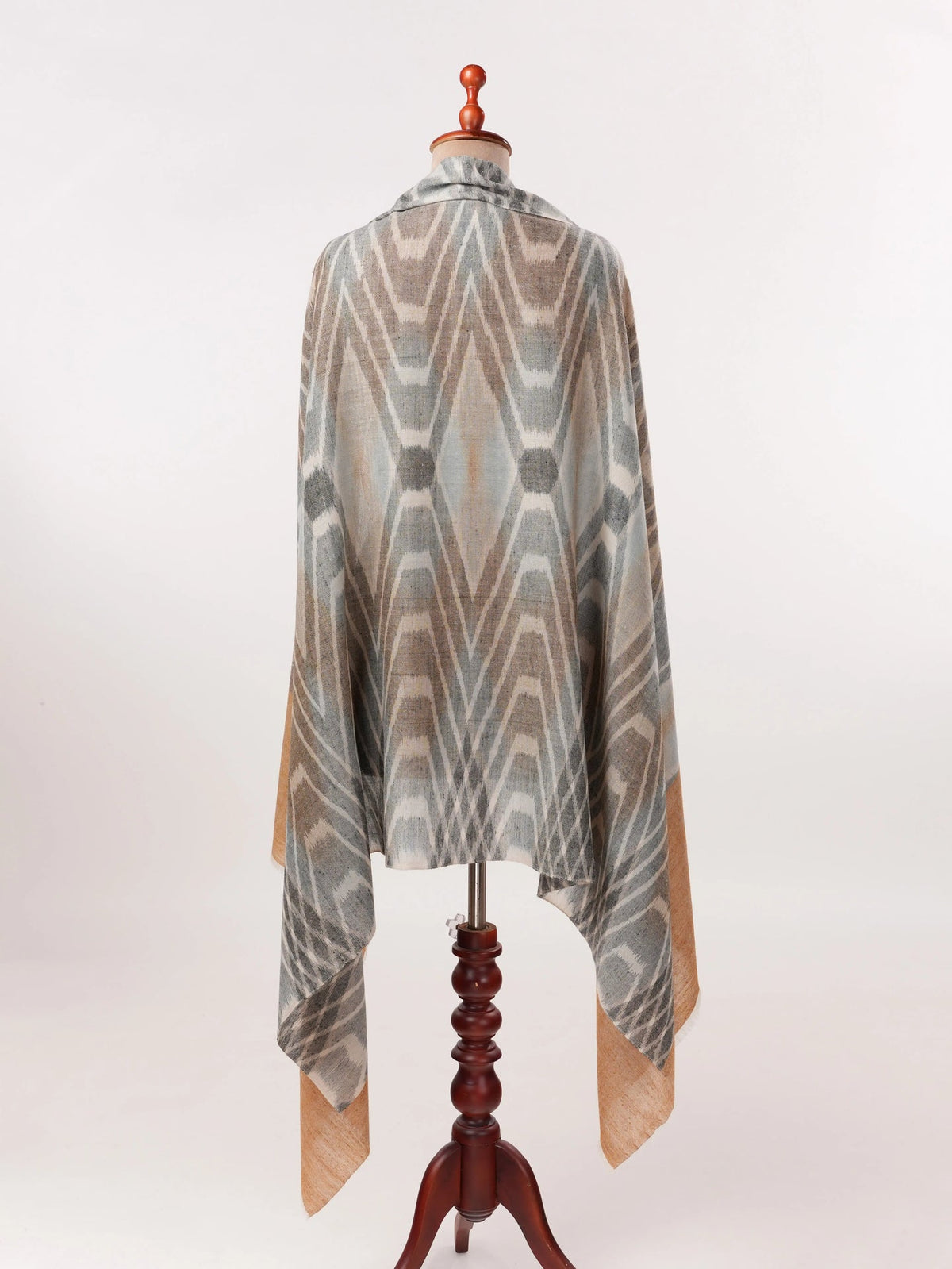 Handwoven Ikat Soft Pashmina Shawl