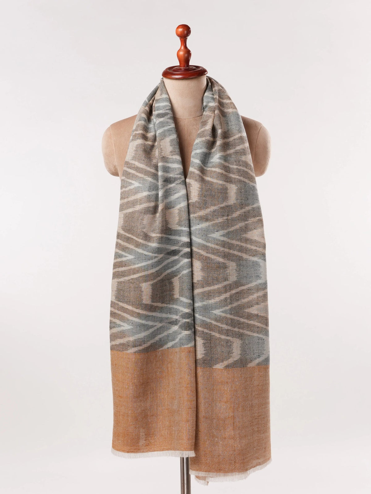 Handwoven Ikat Soft Pashmina Shawl