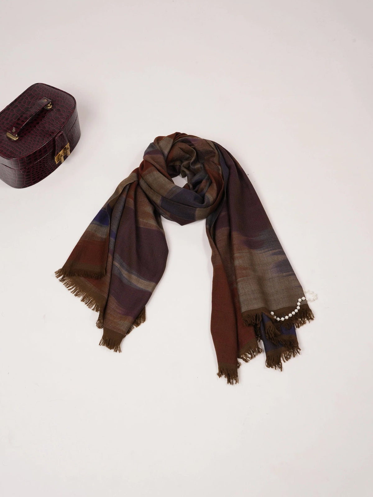 Ikat Handwoven Soft Pure Pashmina Shawl