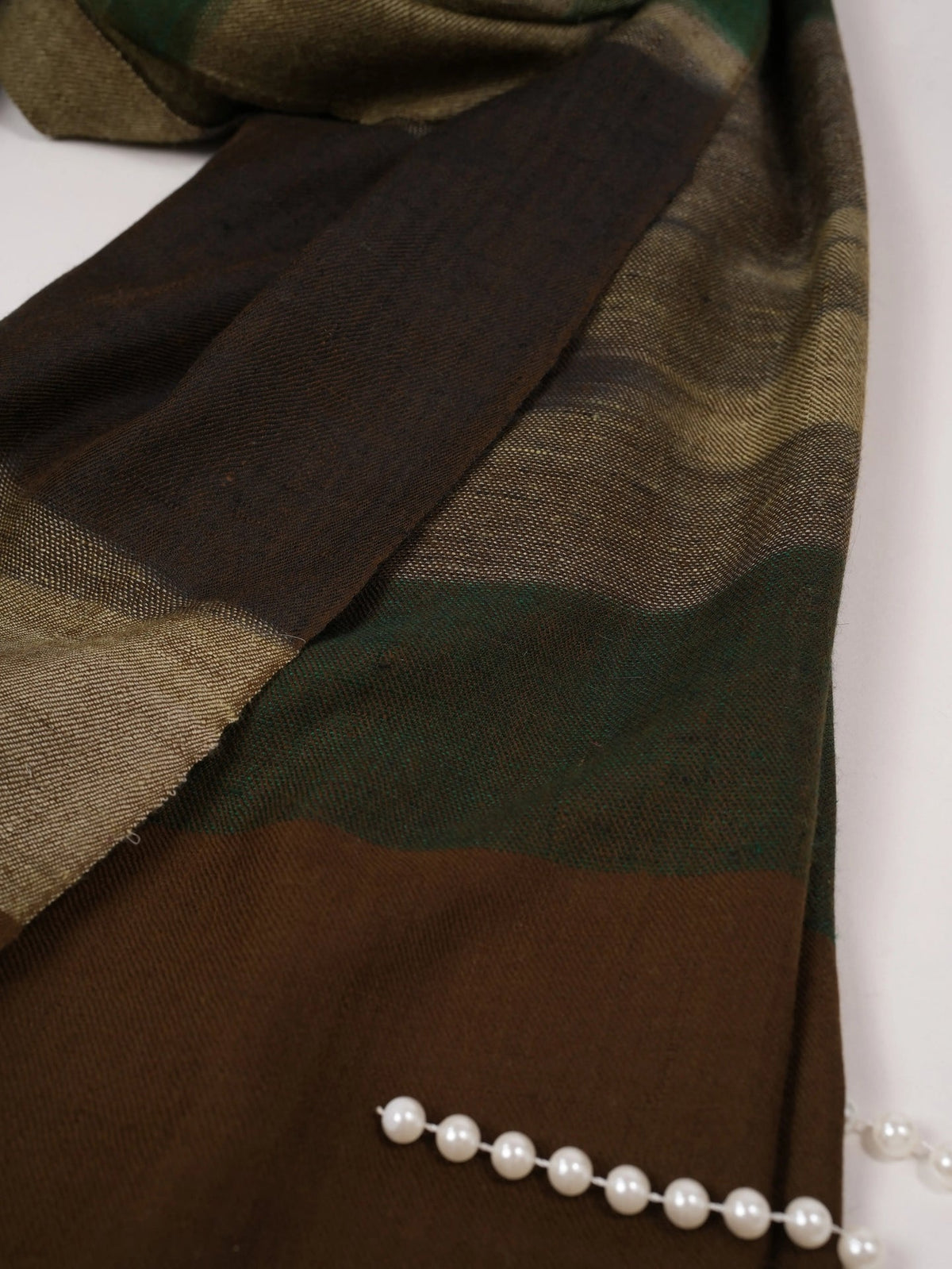 Handwoven Classic Pashmina Shawl with Ikat Weaving