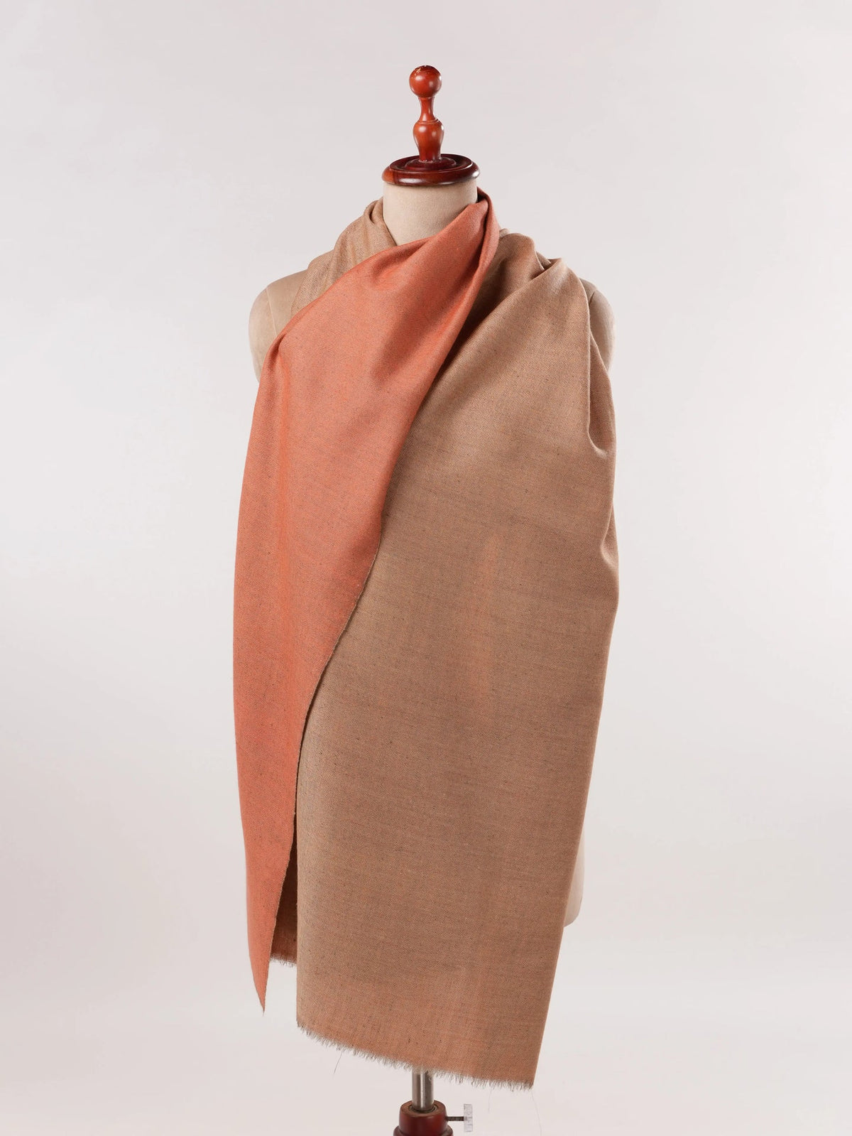 Dual Shade Handwoven Authentic Pashmina Shawl