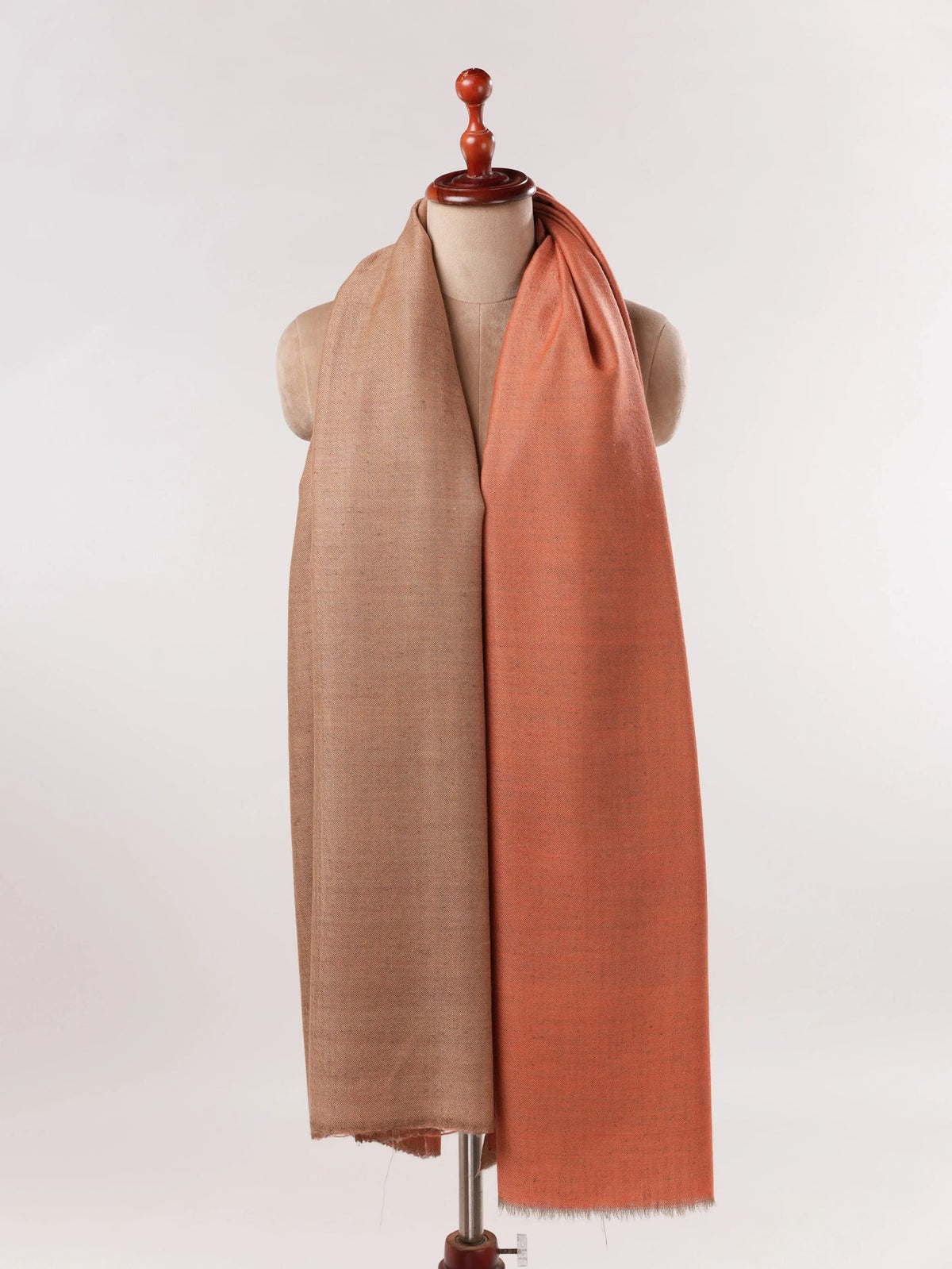 Dual Shade Handwoven Authentic Pashmina Shawl