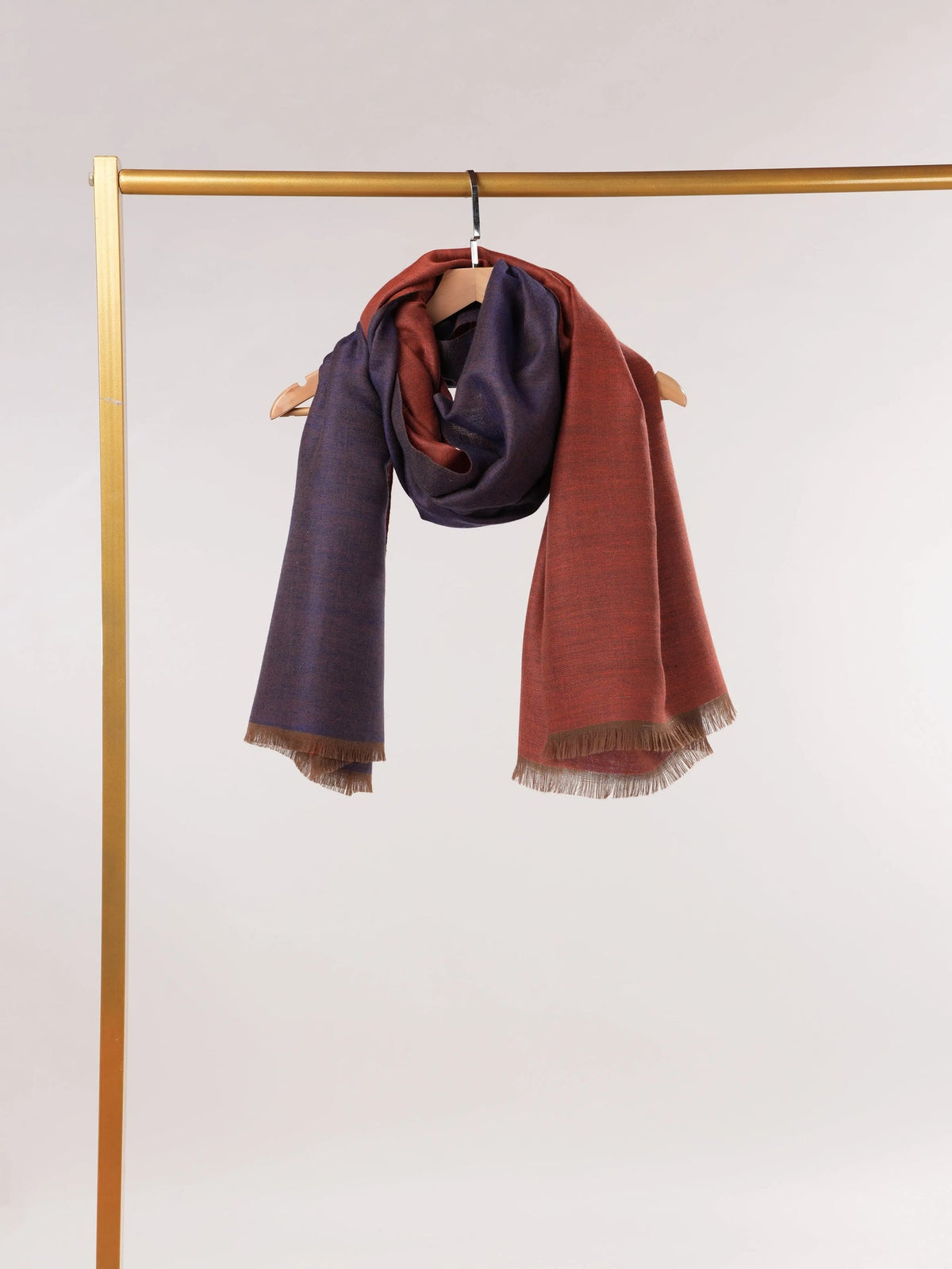 Handwoven Classic Pashmina Shawl in Dual Shade
