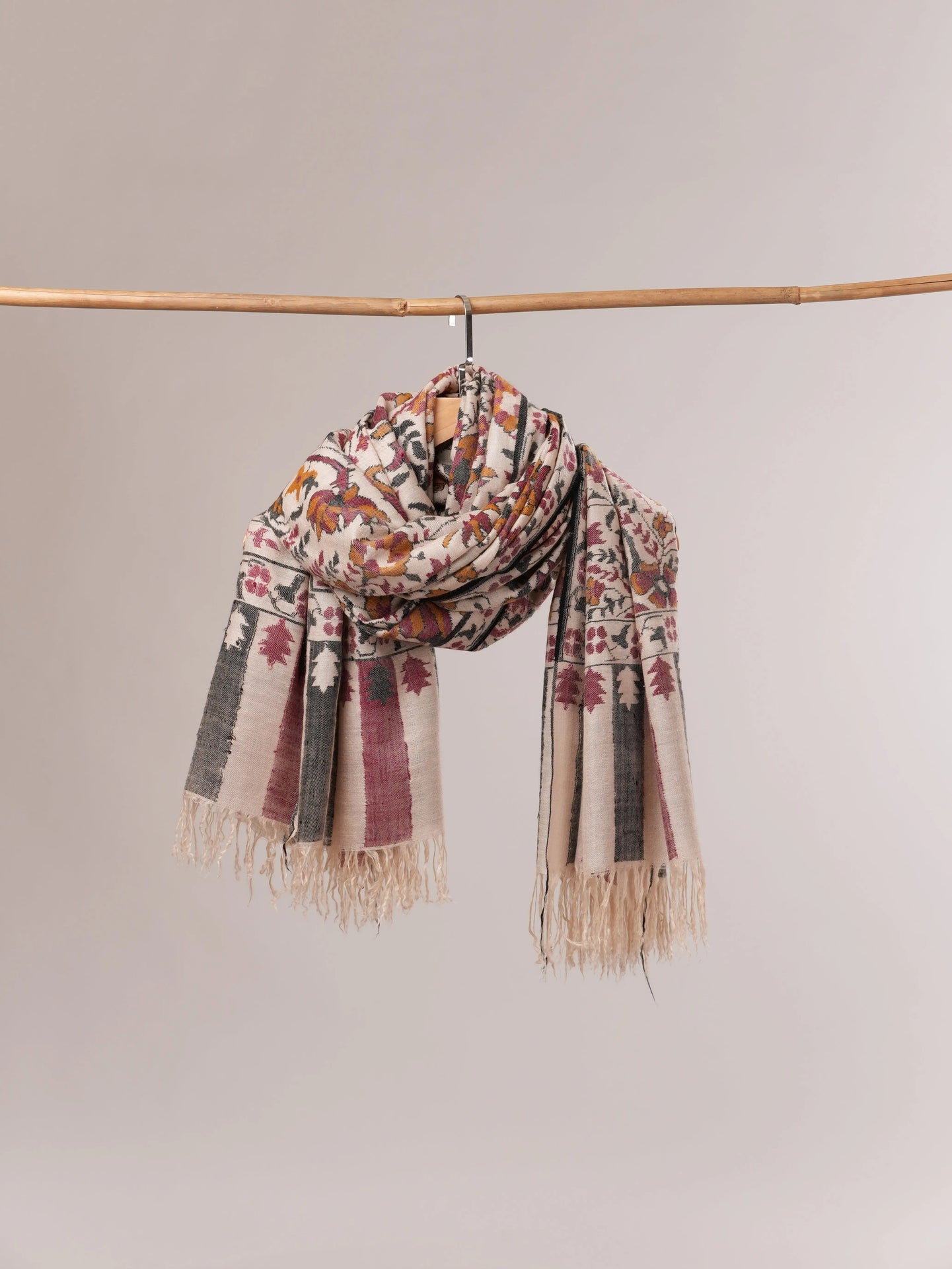 Oversized Kashmiri Handwoven Kani Pure Pashmina Shawl Shahkaar.com