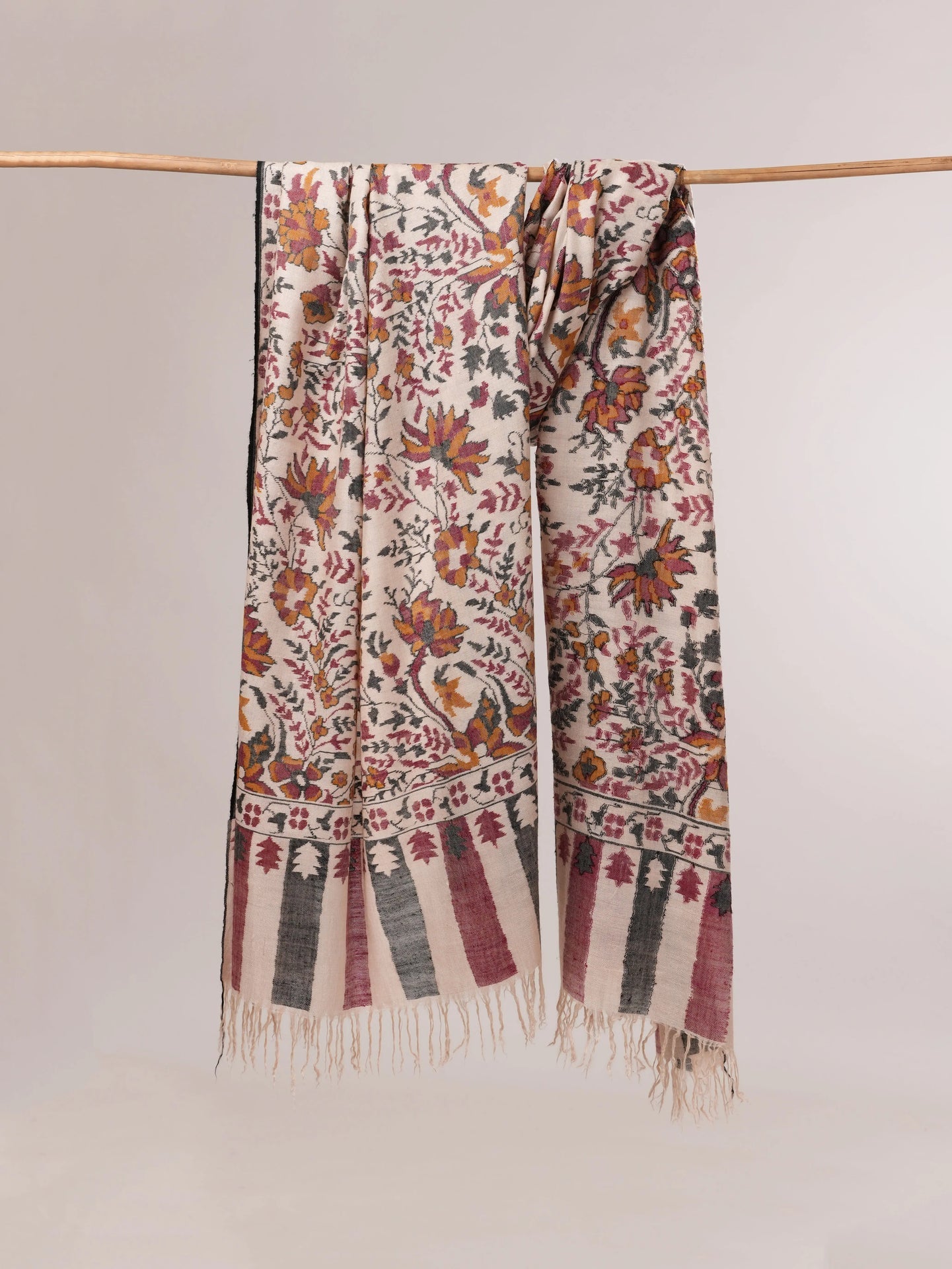 Oversized Kashmiri Handwoven Kani Pure Pashmina Shawl Shahkaar.com