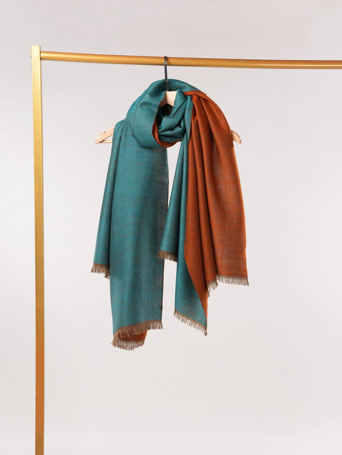 Dual Shade Handwoven Soft Pashmina Shawl
