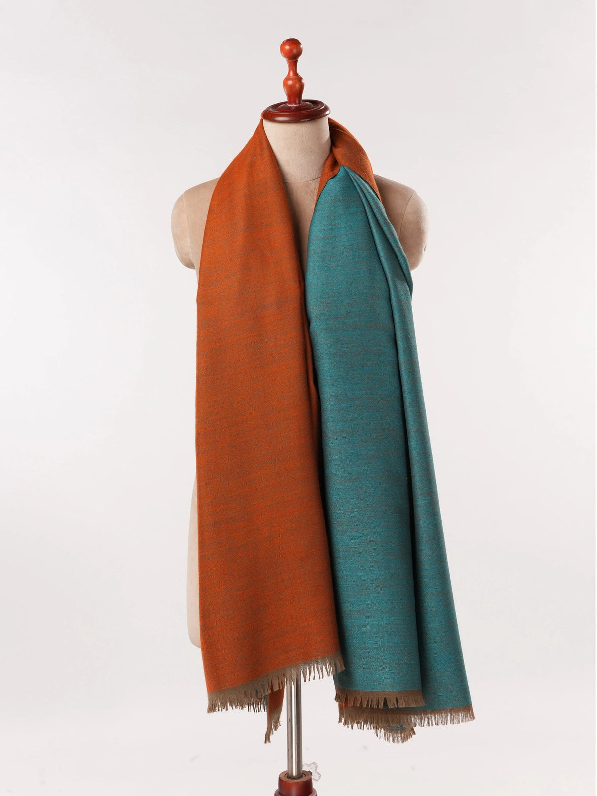 Dual Shade Handwoven Soft Pashmina Shawl