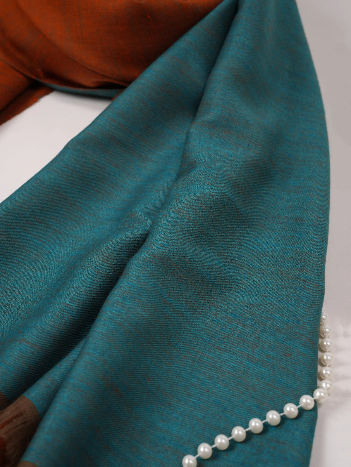 Dual Shade Handwoven Soft Pashmina Shawl