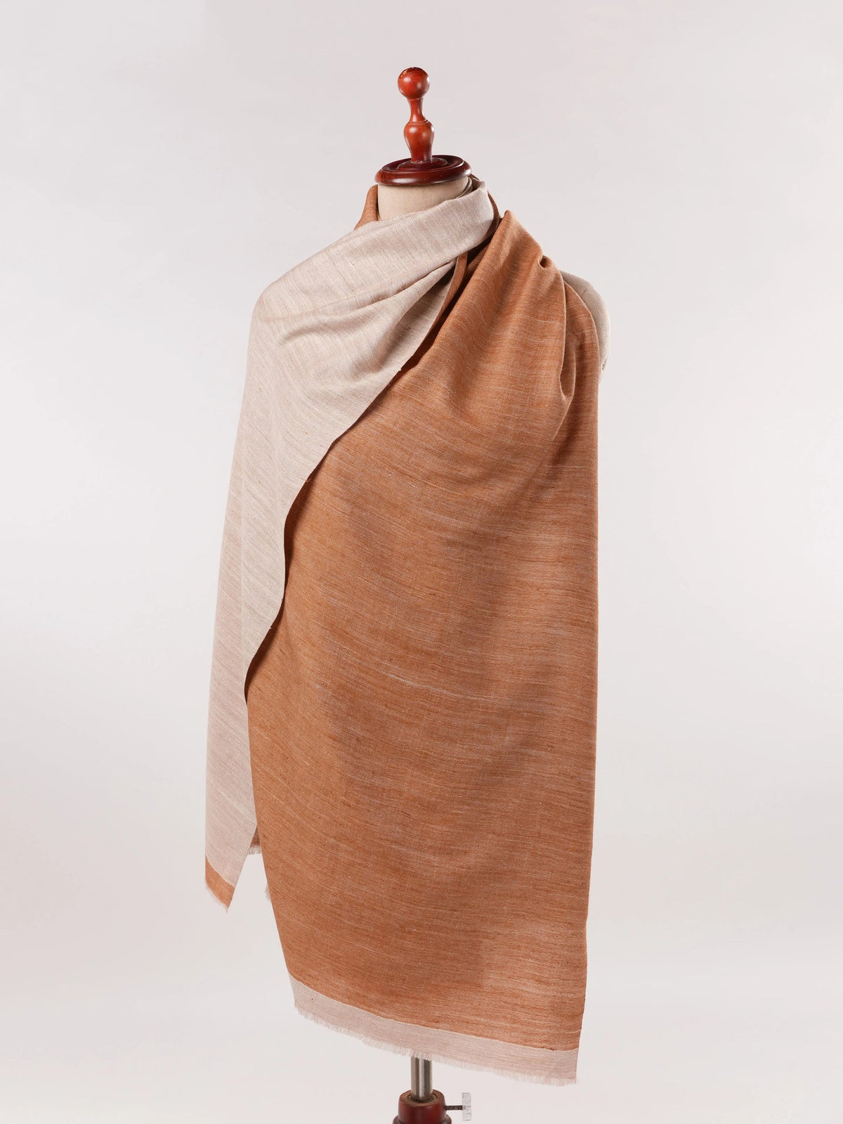Dual Shade Handwoven Authentic Pashmina Shawl